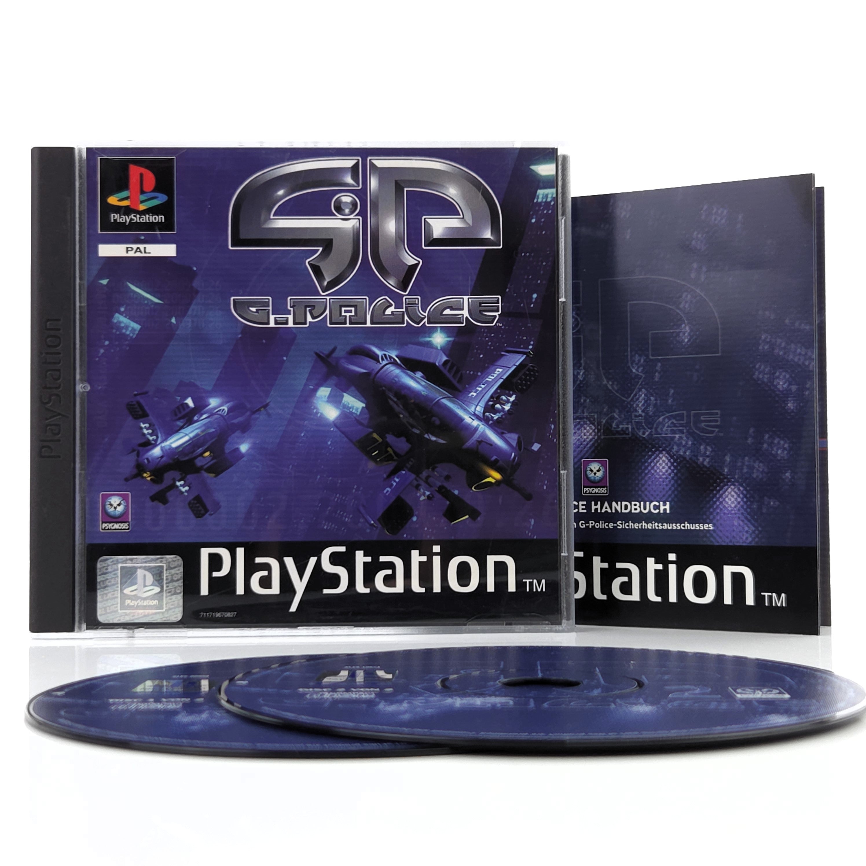 Sony PlayStation Spiel G-Police PS1 OVP Psygnosis PAL DE