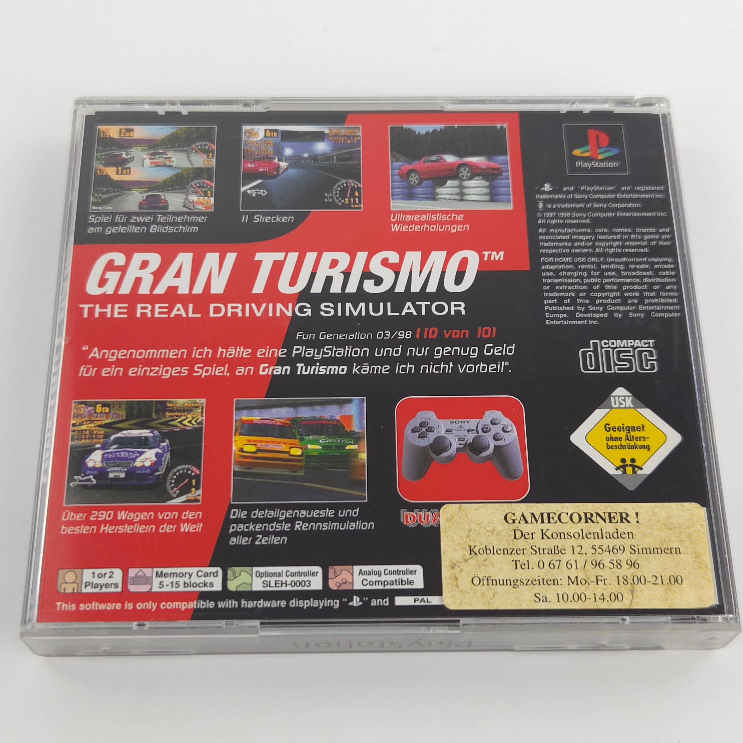 Playstation 1 Spiel Gran Turismo PS1 OVP PAL DE