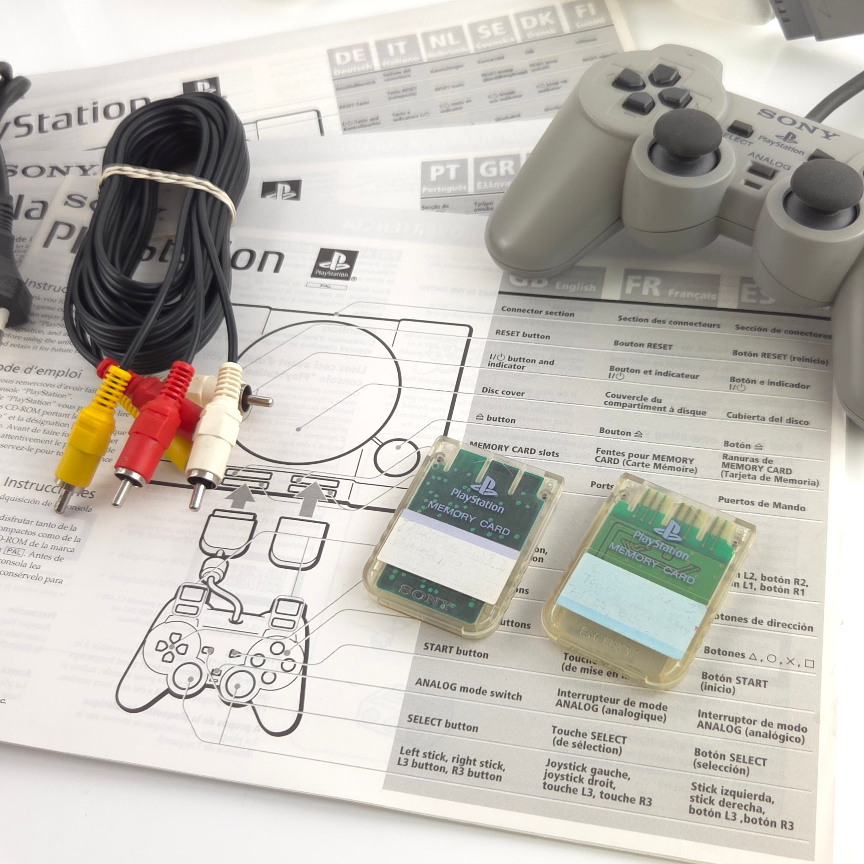 Playstation 1 Konsole Dual Shock Bundle Set OVP