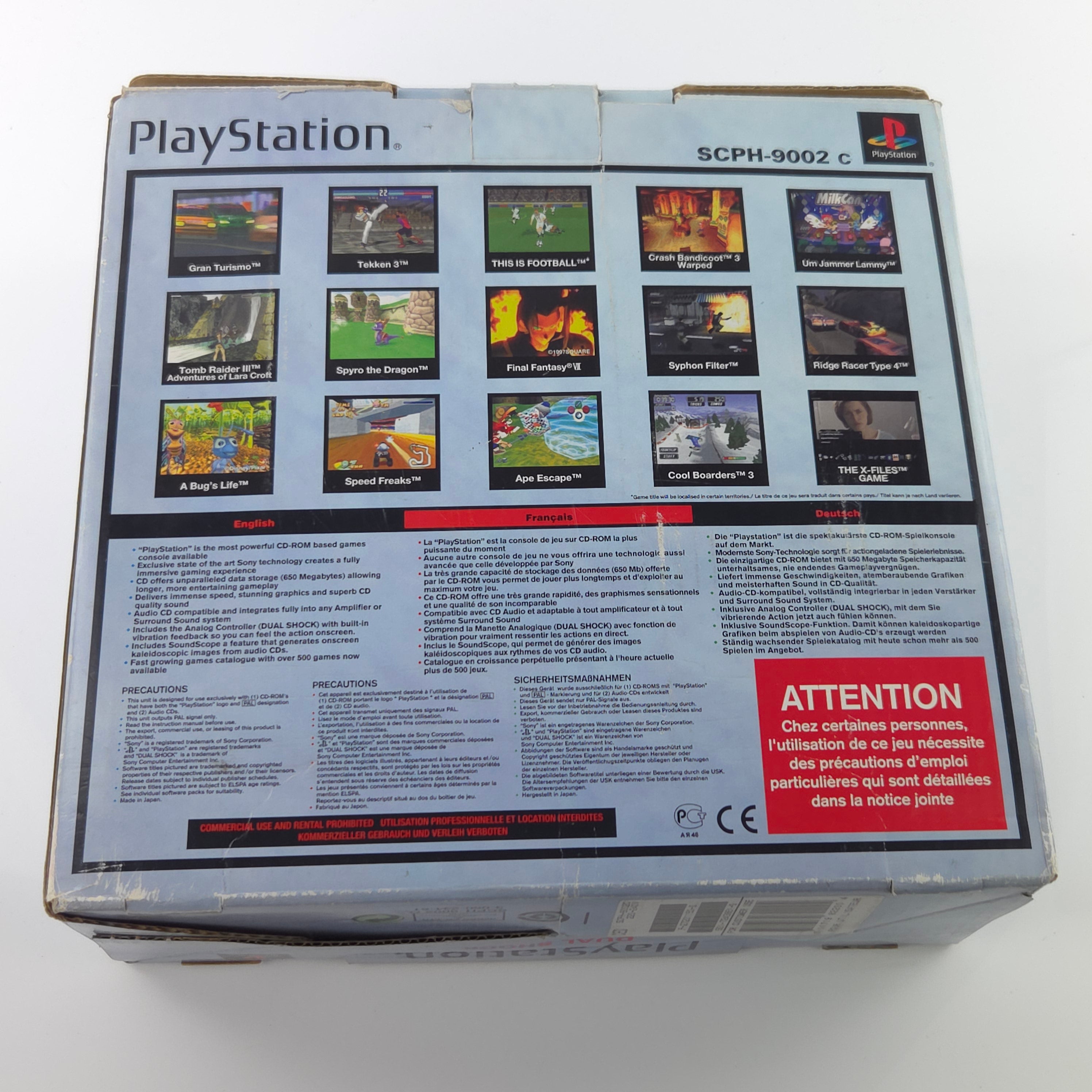 Playstation 1 Konsole Dual Shock Bundle Set OVP