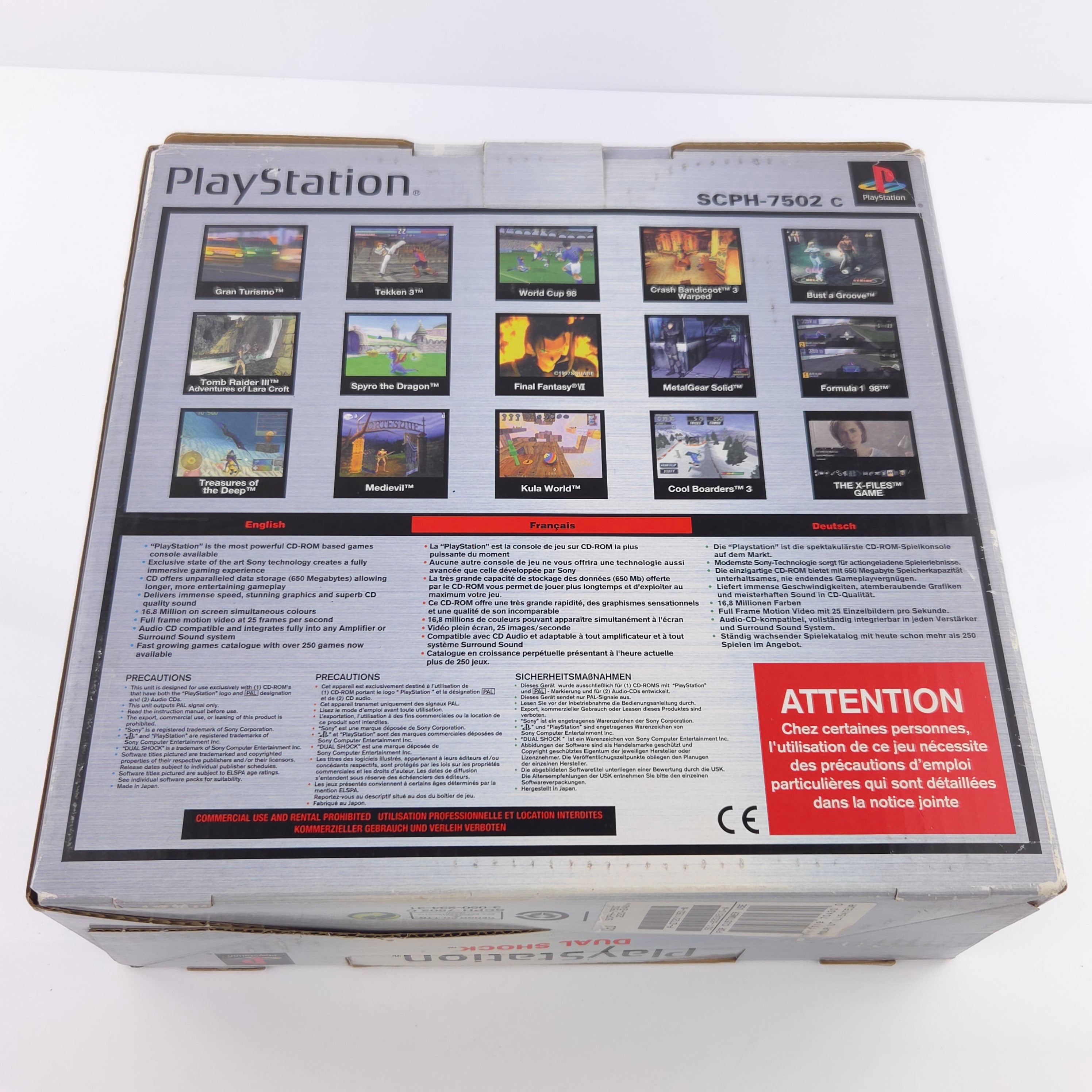 Sony Playstation 1 Konsole Dual Shock PAL OVP