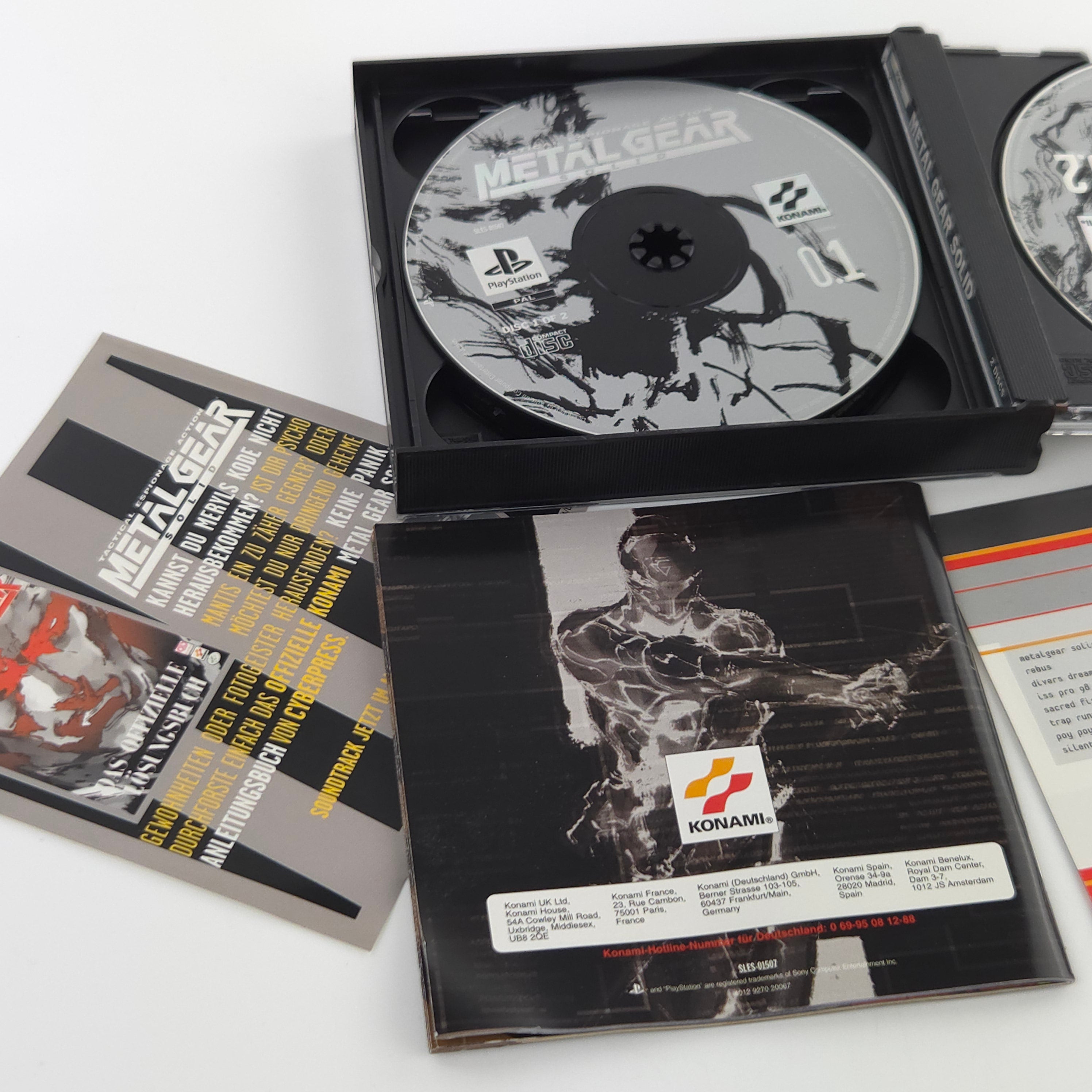 Playstation Spiel Metal Gear Solid PS1 OVP Konami PAL