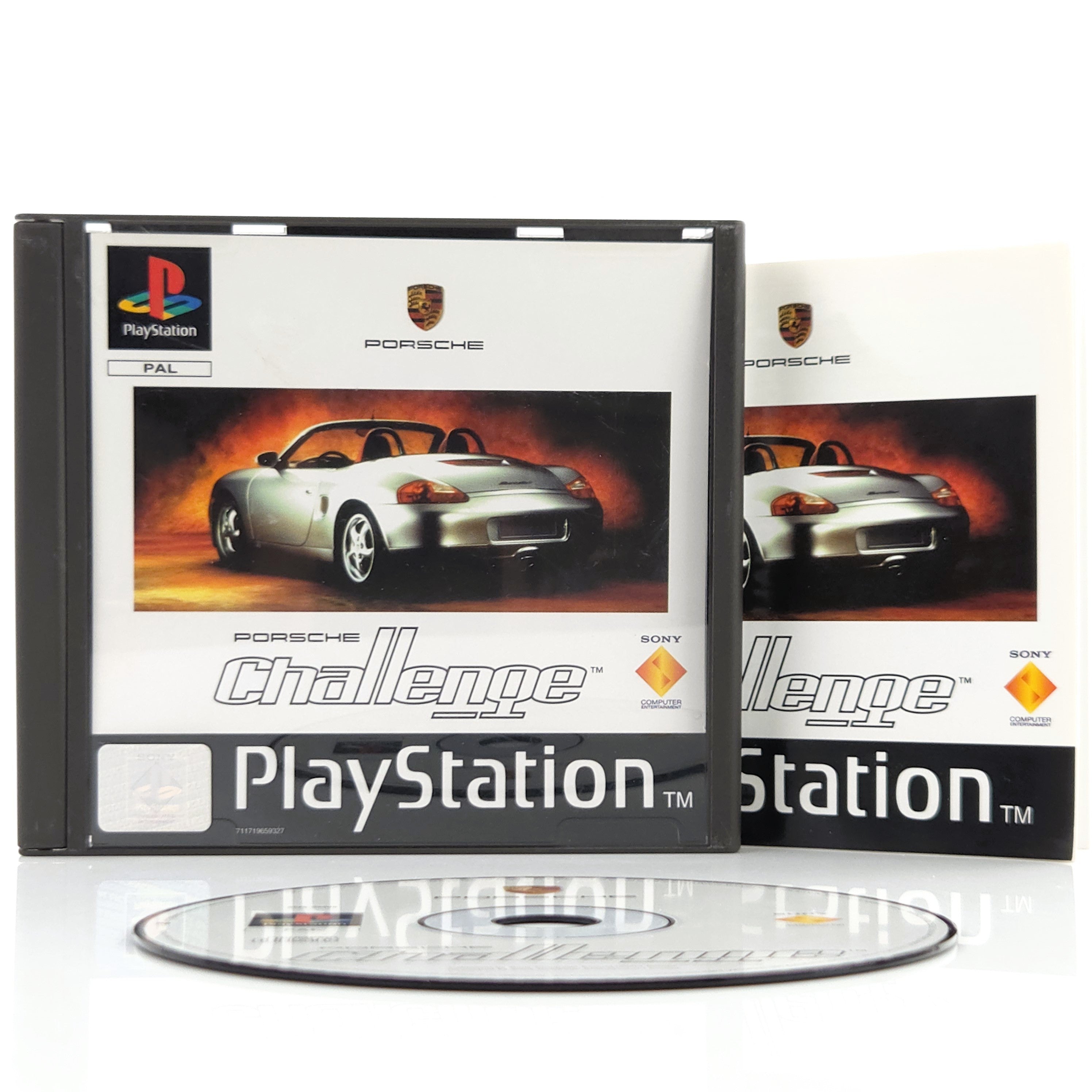 Playstation 1 Spiel Porsche Challenge PS1 OVP PAL EUR