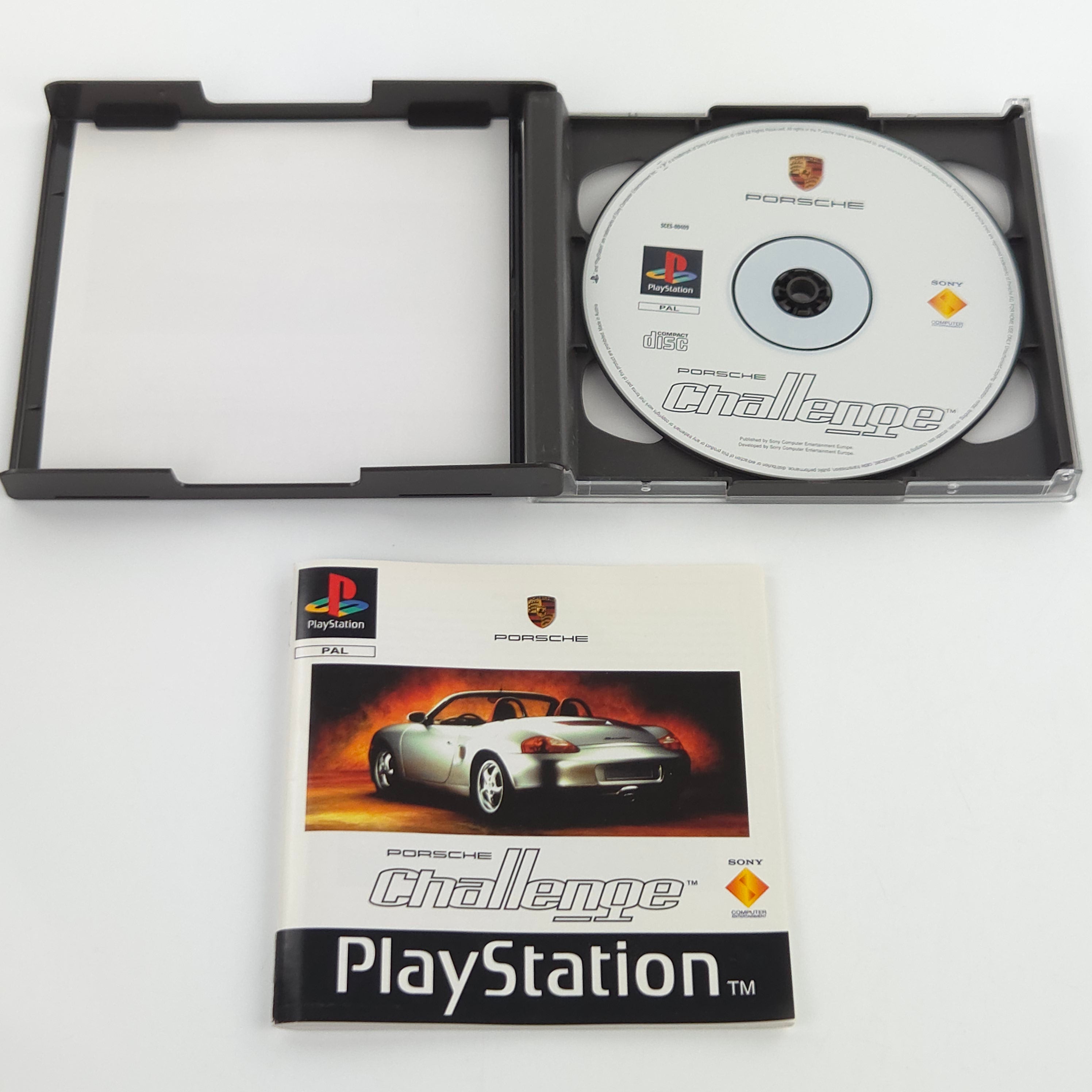 Playstation 1 Spiel Porsche Challenge PS1 OVP PAL EUR