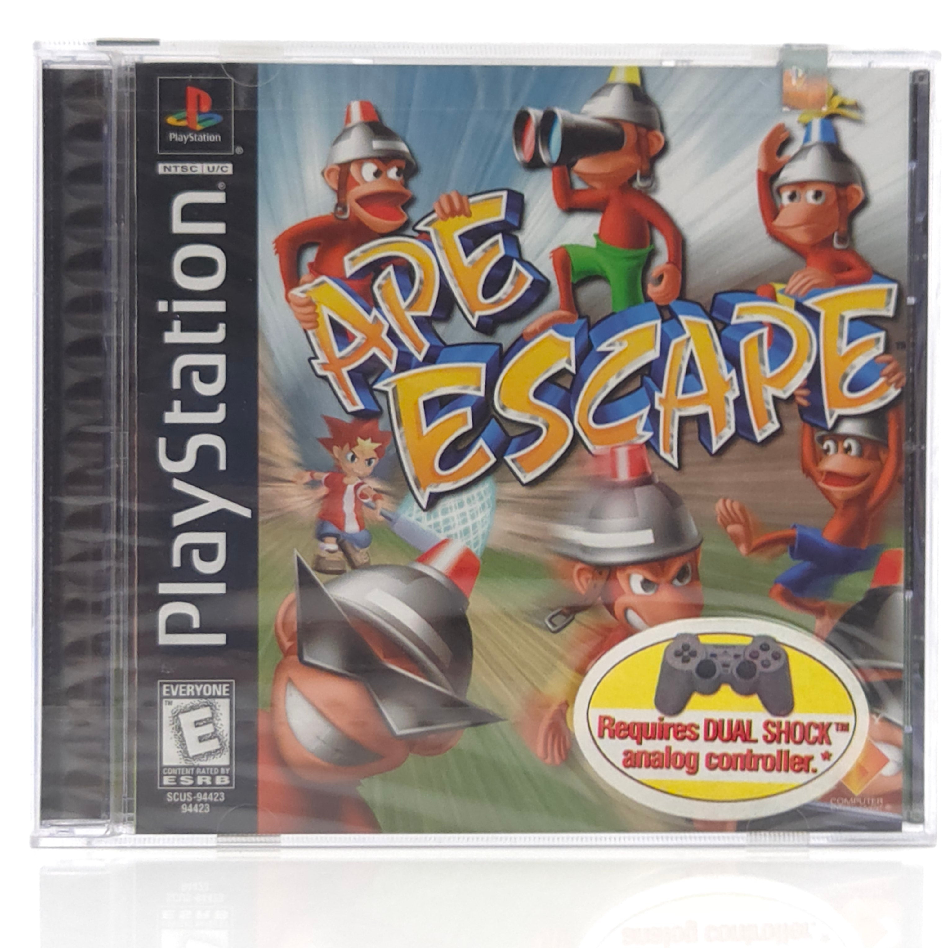 Playstation 1 Spiel – Ape Escape NTSC USA Neu Ecke beschädigt