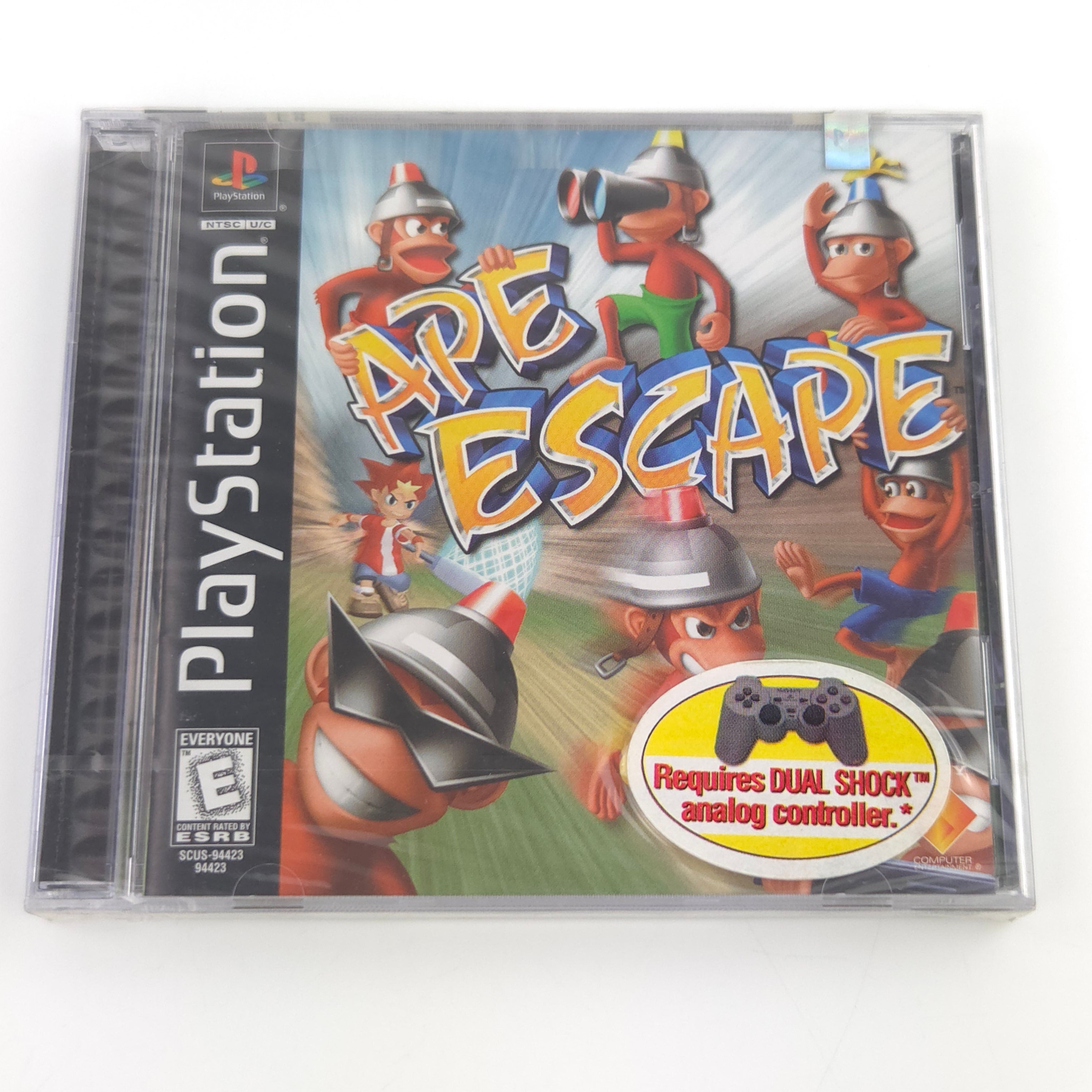 Playstation 1 Spiel – Ape Escape NTSC USA Neu Ecke beschädigt
