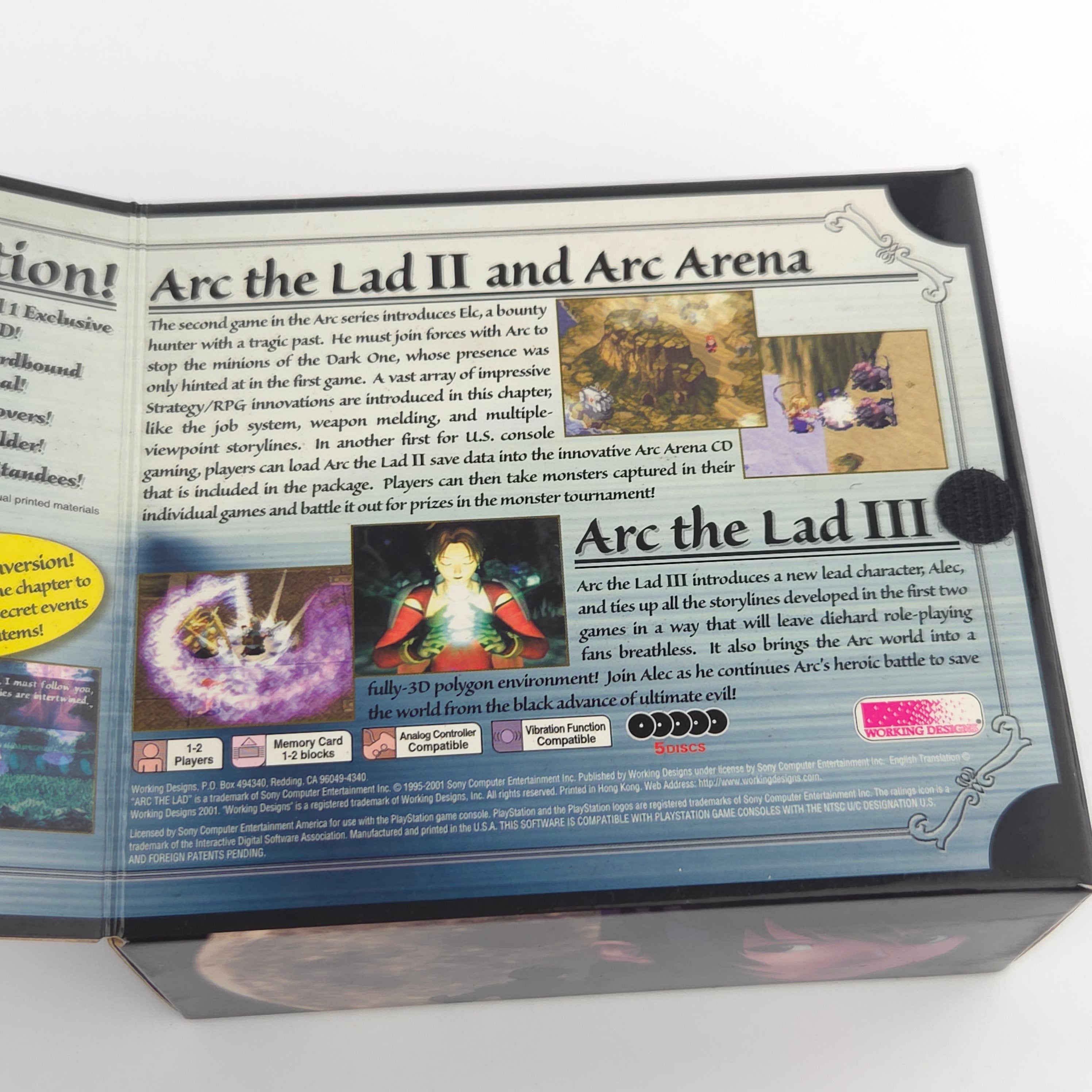 Playstation 1 Spiel – Arc The Lad Collection (OVP NTSC)
