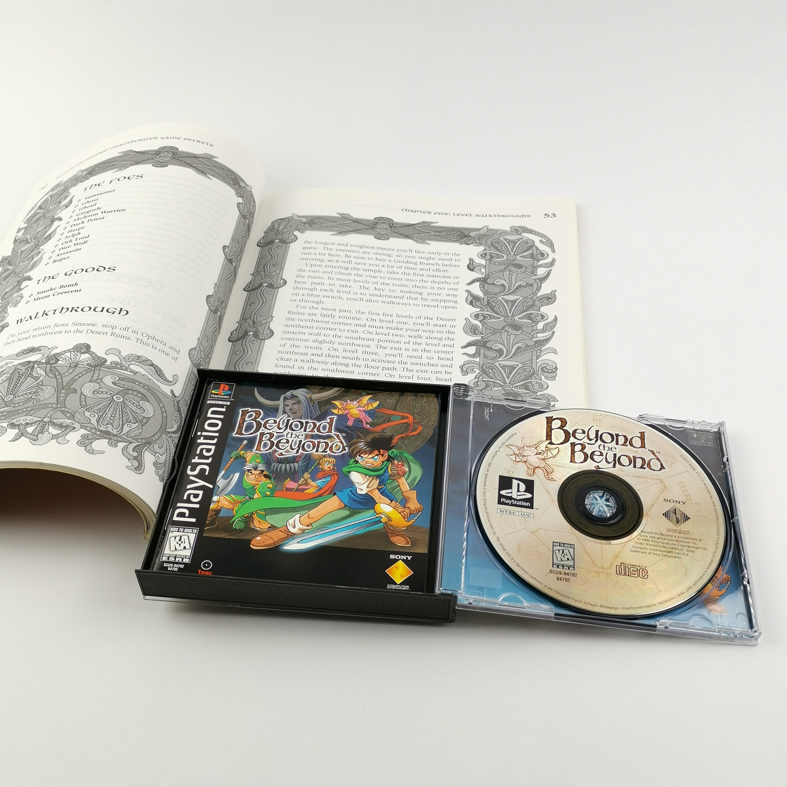 Playstation 1 Spiel – Beyond the Beyond mit Lösungsbuch PS1