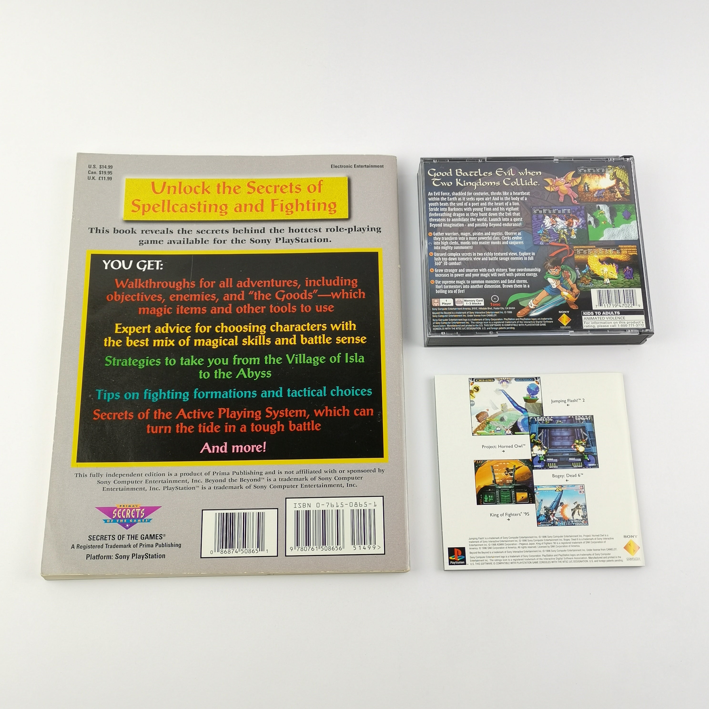 Playstation 1 Spiel – Beyond the Beyond mit Lösungsbuch PS1