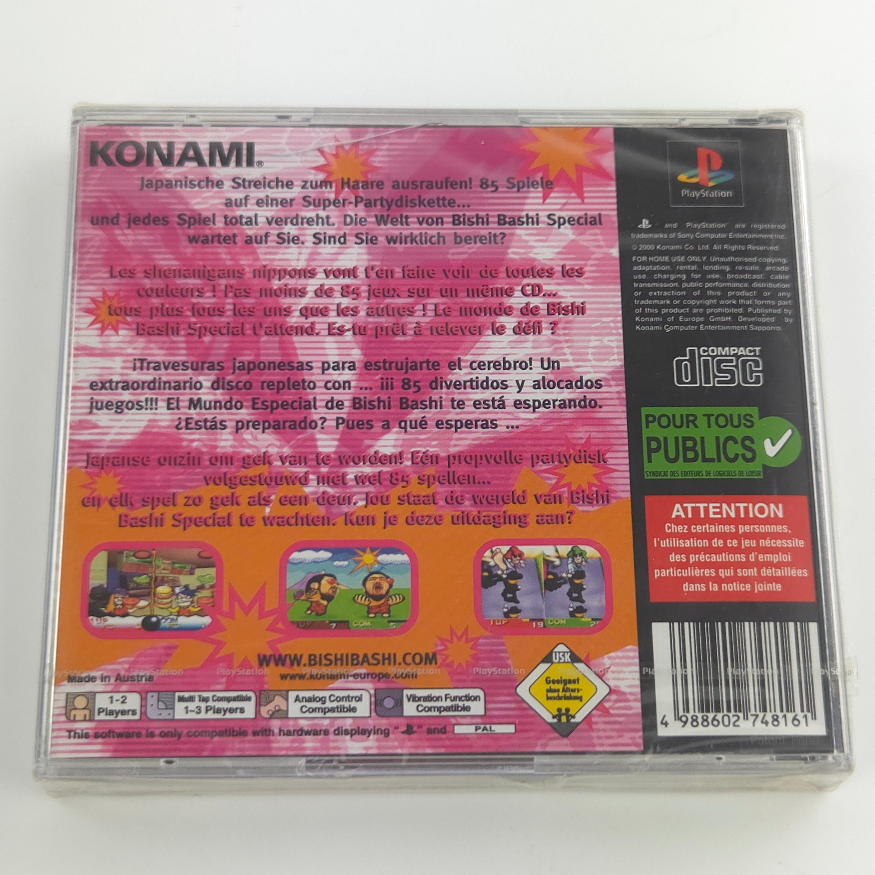 Playstation 1 Spiel – Bishi Bashi Special PS1 PAL Neu OVP