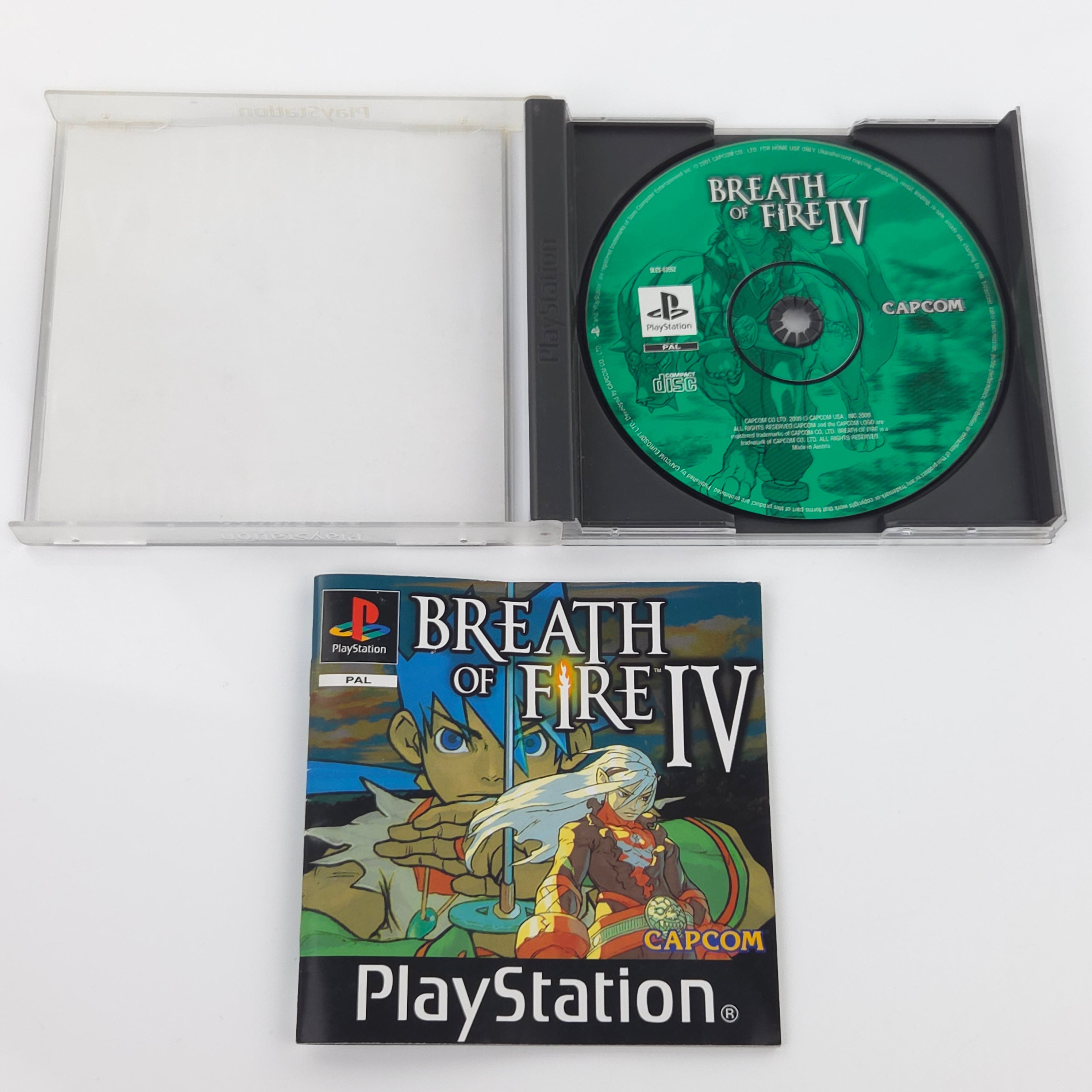 Playstation 1 Spiel – Breath of Fire IV (PS1 OVP PAL)