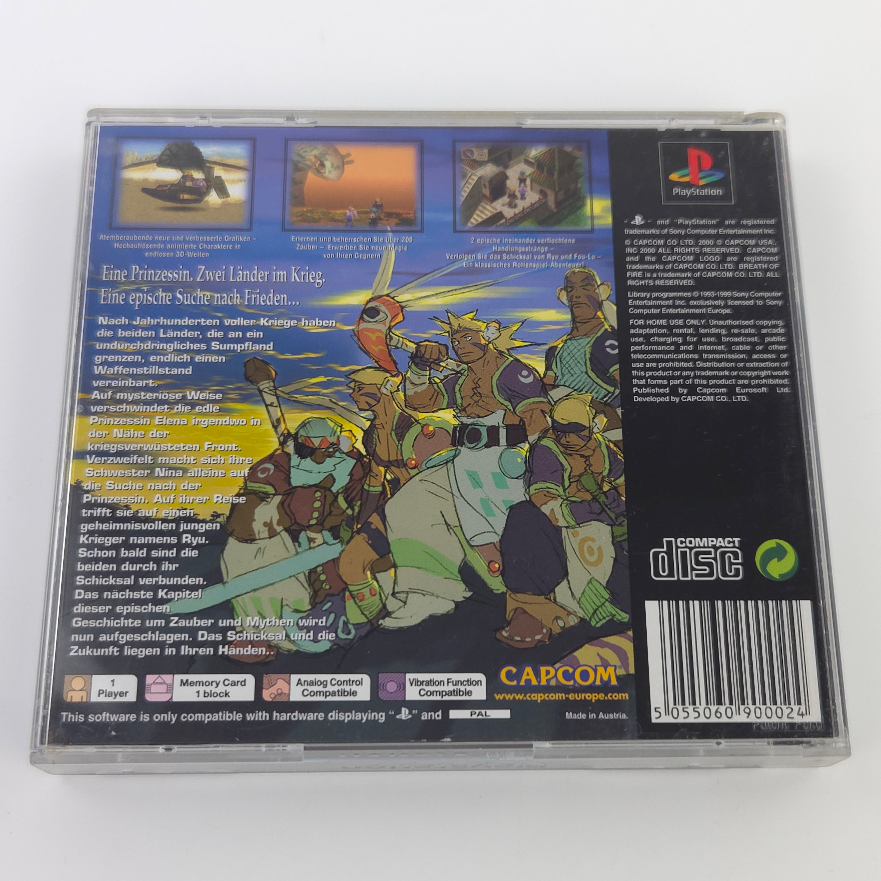 Playstation 1 Spiel – Breath of Fire IV (PS1 OVP PAL)