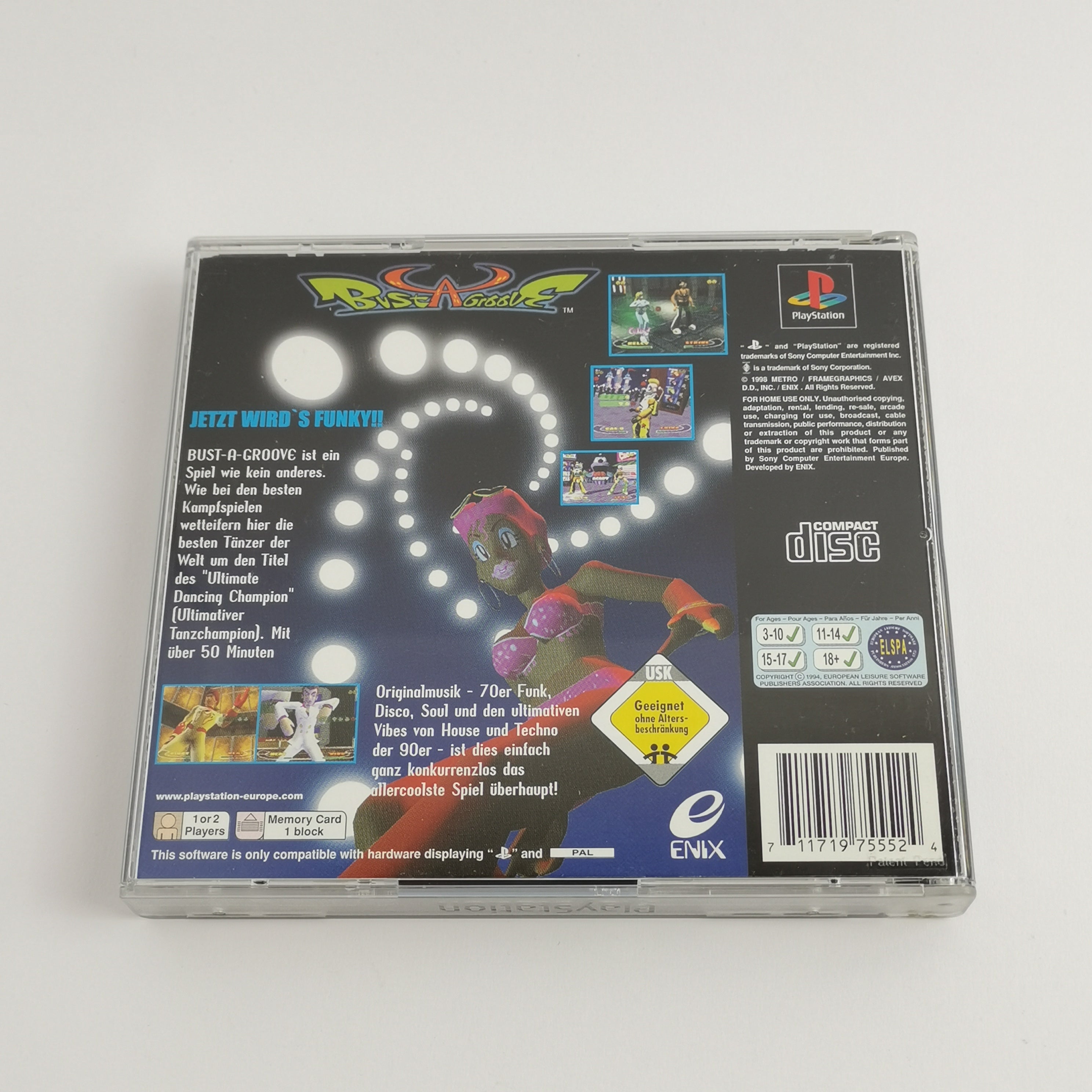 Playstation 1 Spiel – Bust A Groove PS1 OVP PAL