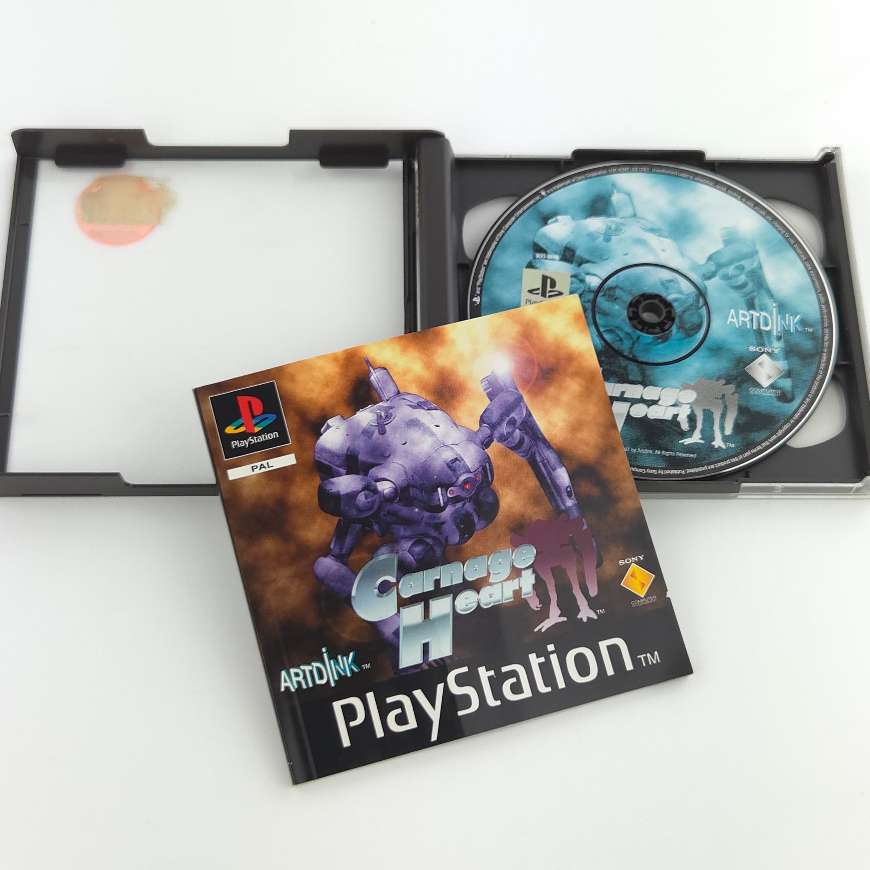 Playstation 1 Spiel – Carnage Heart (minimale Gebrauchsspuren)