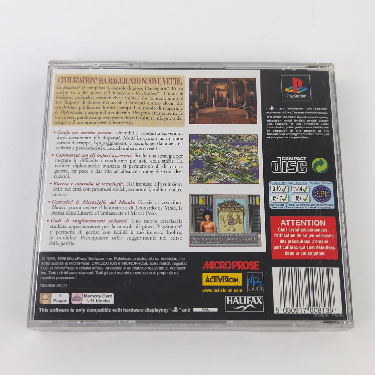 Playstation Spiel Civilization 2 OVP PAL PS1
