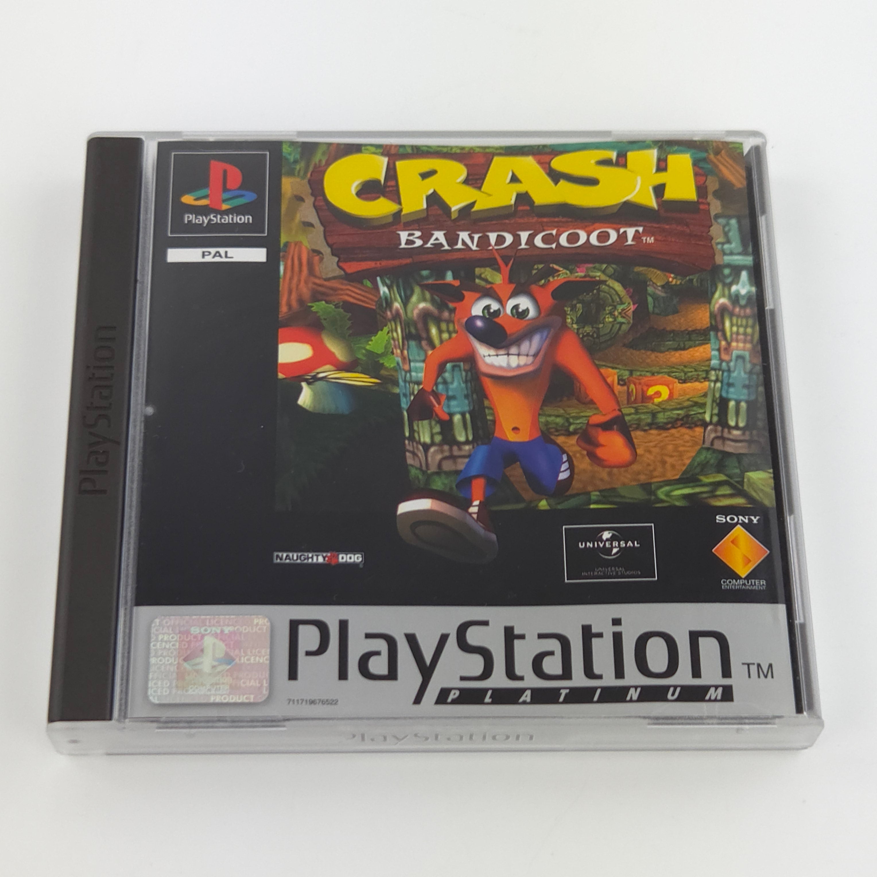 PlayStation 1 Spiel – Crash Bandicoot 1 Platinum OVP PAL