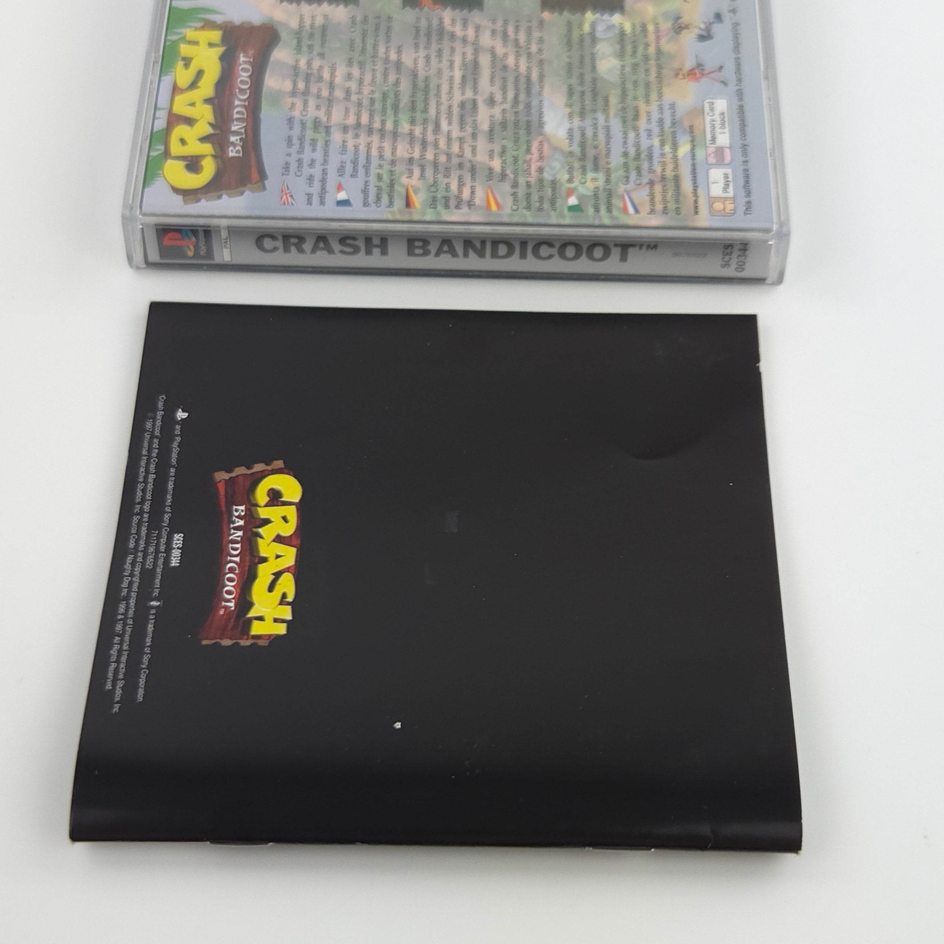 PlayStation 1 Spiel – Crash Bandicoot 1 Platinum OVP PAL