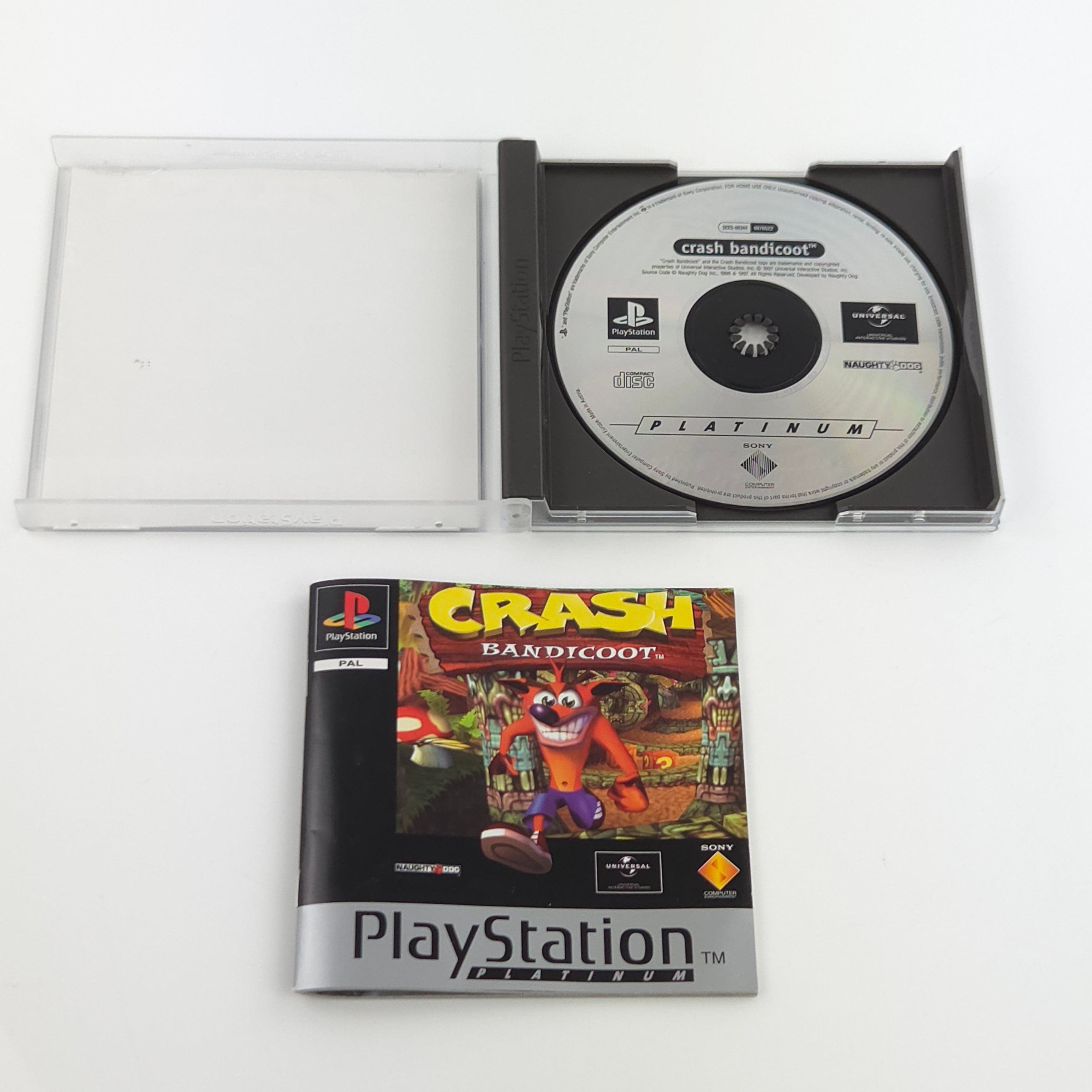 PlayStation 1 Spiel – Crash Bandicoot 1 Platinum OVP PAL