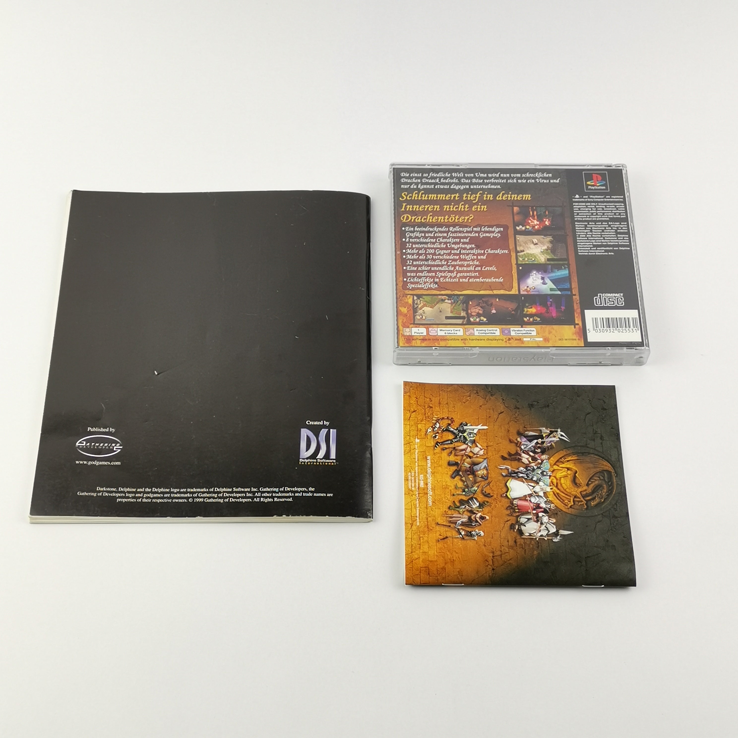 Playstation 1 Spiel – Darkstone Bruderschaft Players Guide