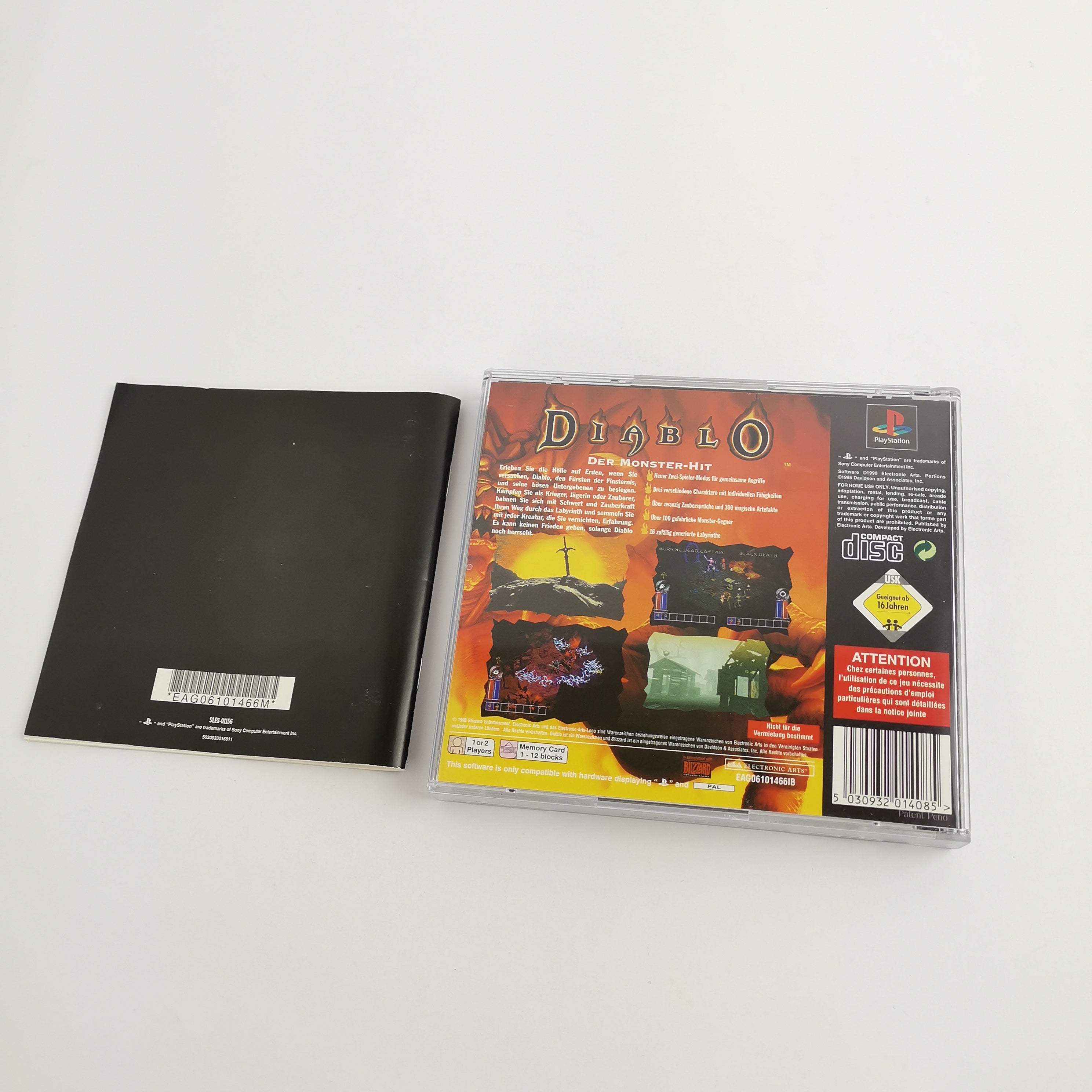 Playstation 1 Spiel – Diablo OVP PAL feinen Gebrauchsspuren