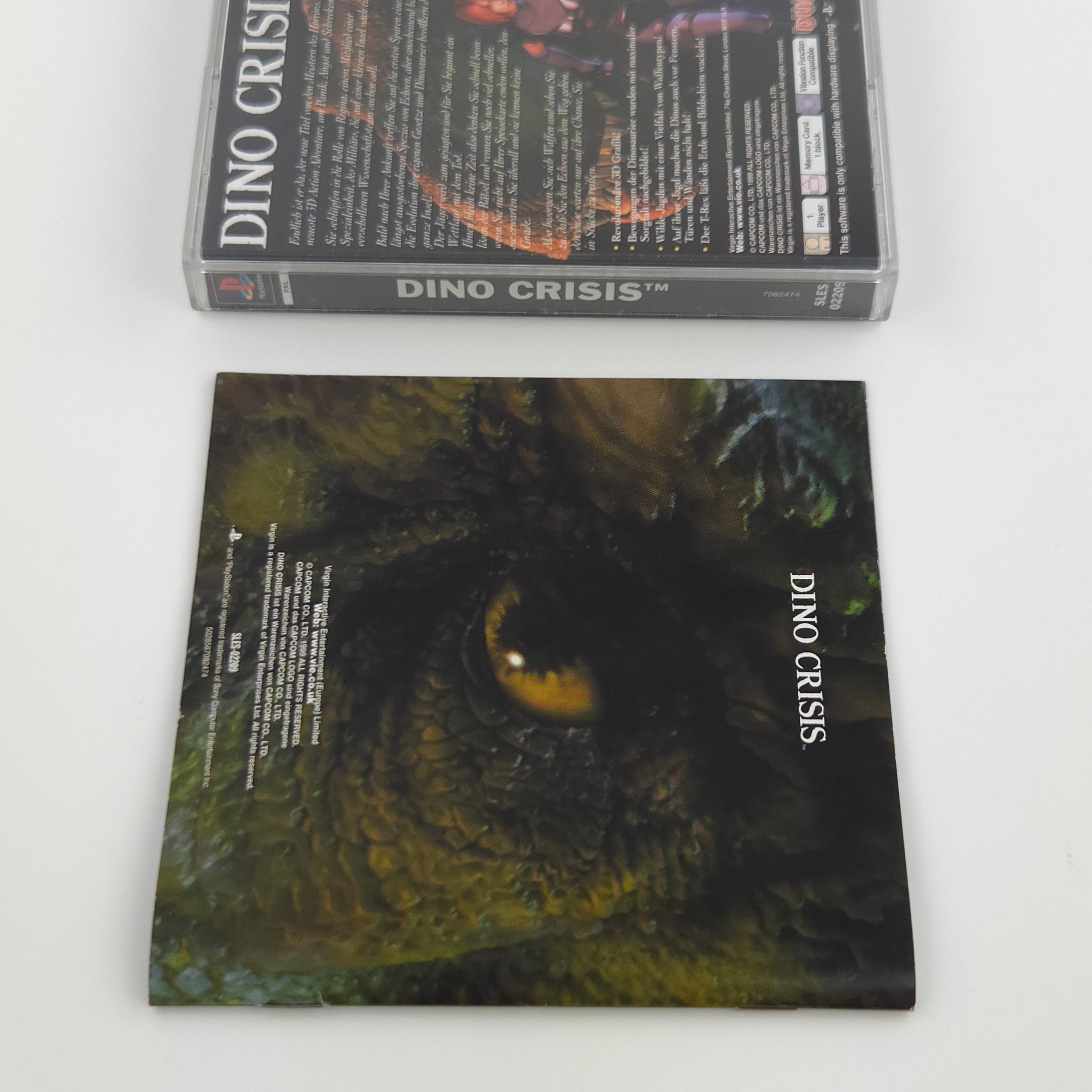 Playstation 1 Spiel – Dino Crisis (OVP Anleitung PAL)