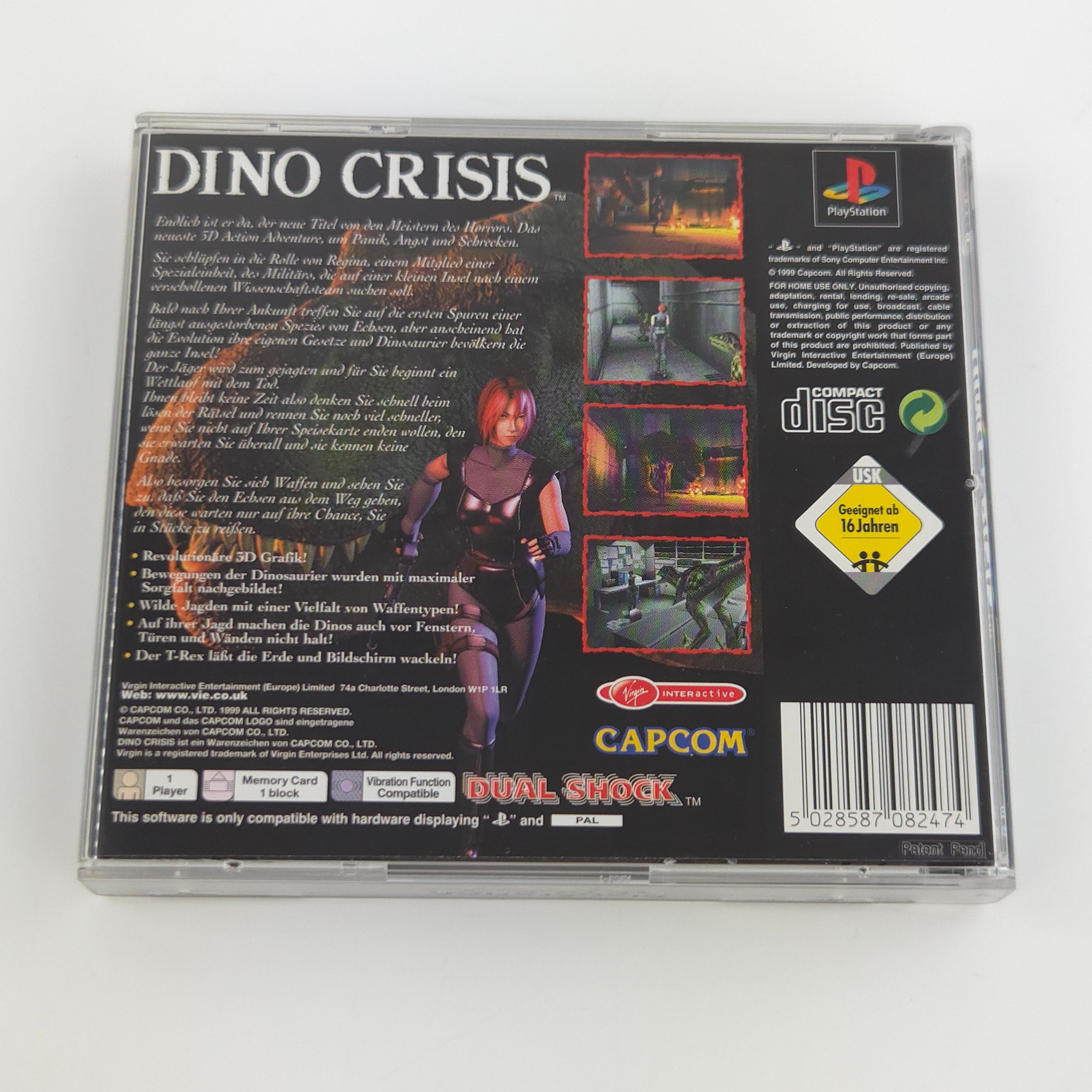 Playstation 1 Spiel – Dino Crisis (OVP Anleitung PAL)