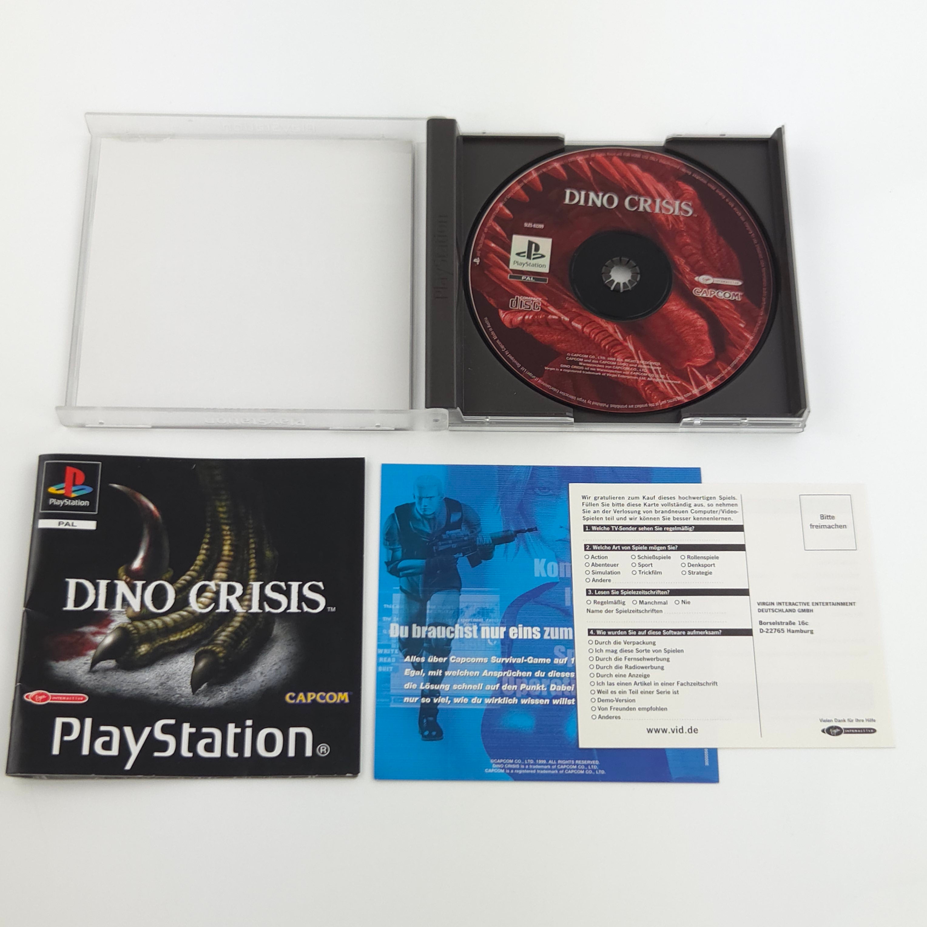 Playstation 1 Spiel – Dino Crisis (OVP Anleitung PAL)