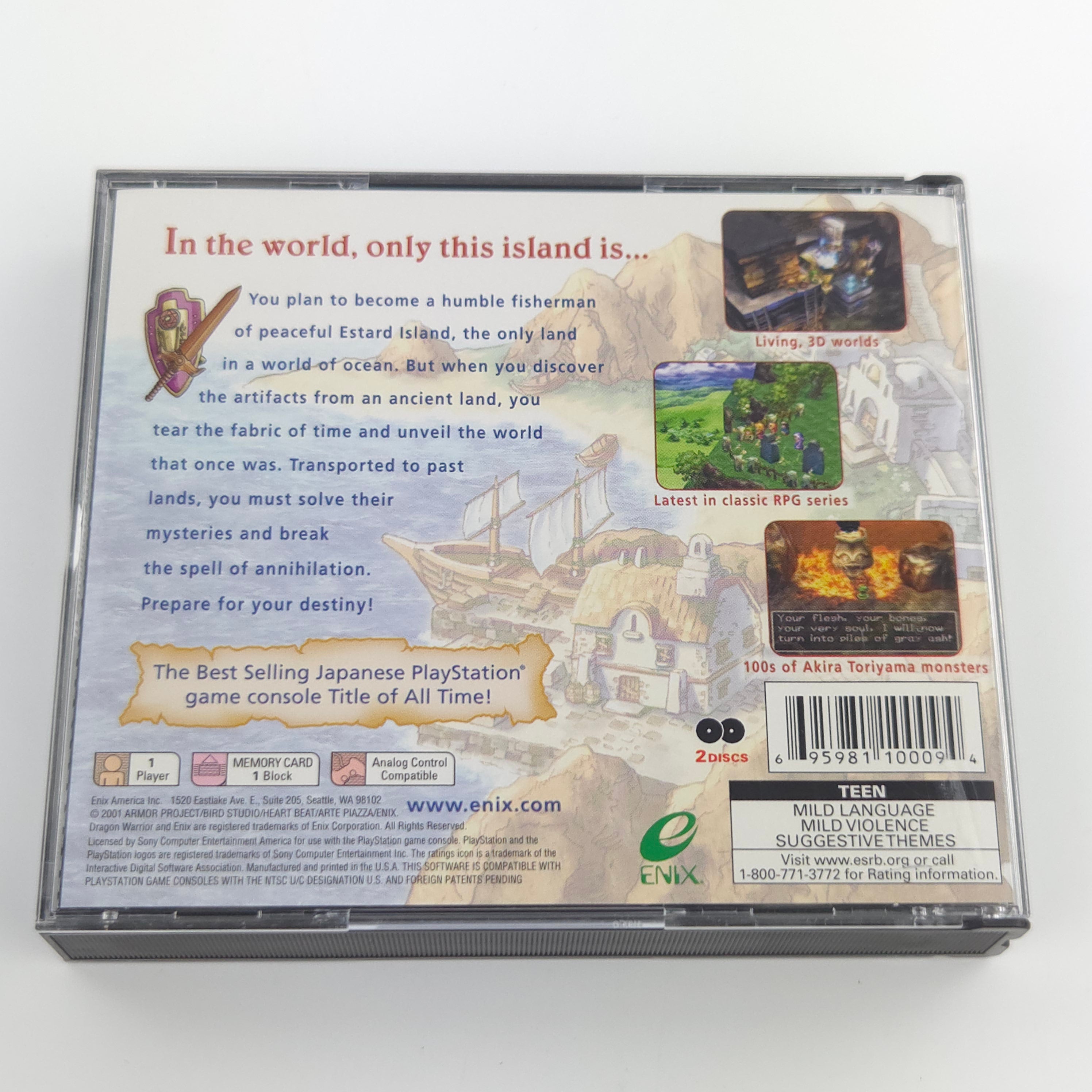 Playstation 1 Spiel – Dragon Warrior VII (NTSC-USA OVP)
