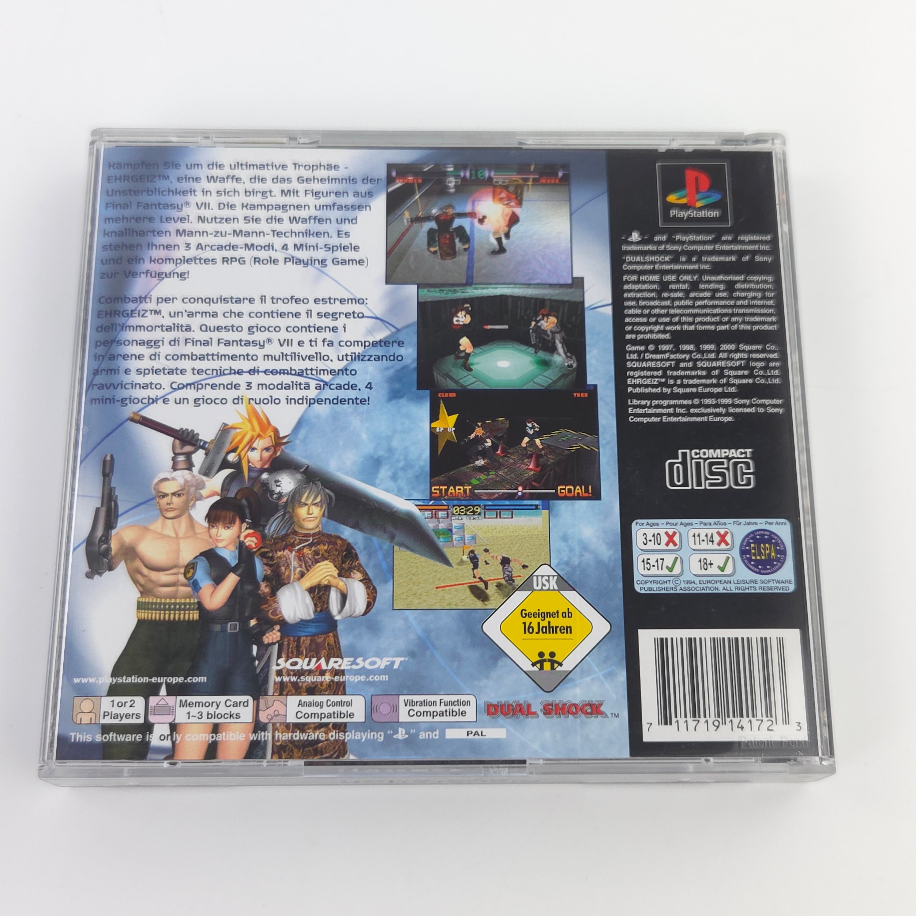 Playstation 1 Spiel – Ehrgeiz (PS1 OVP PAL)