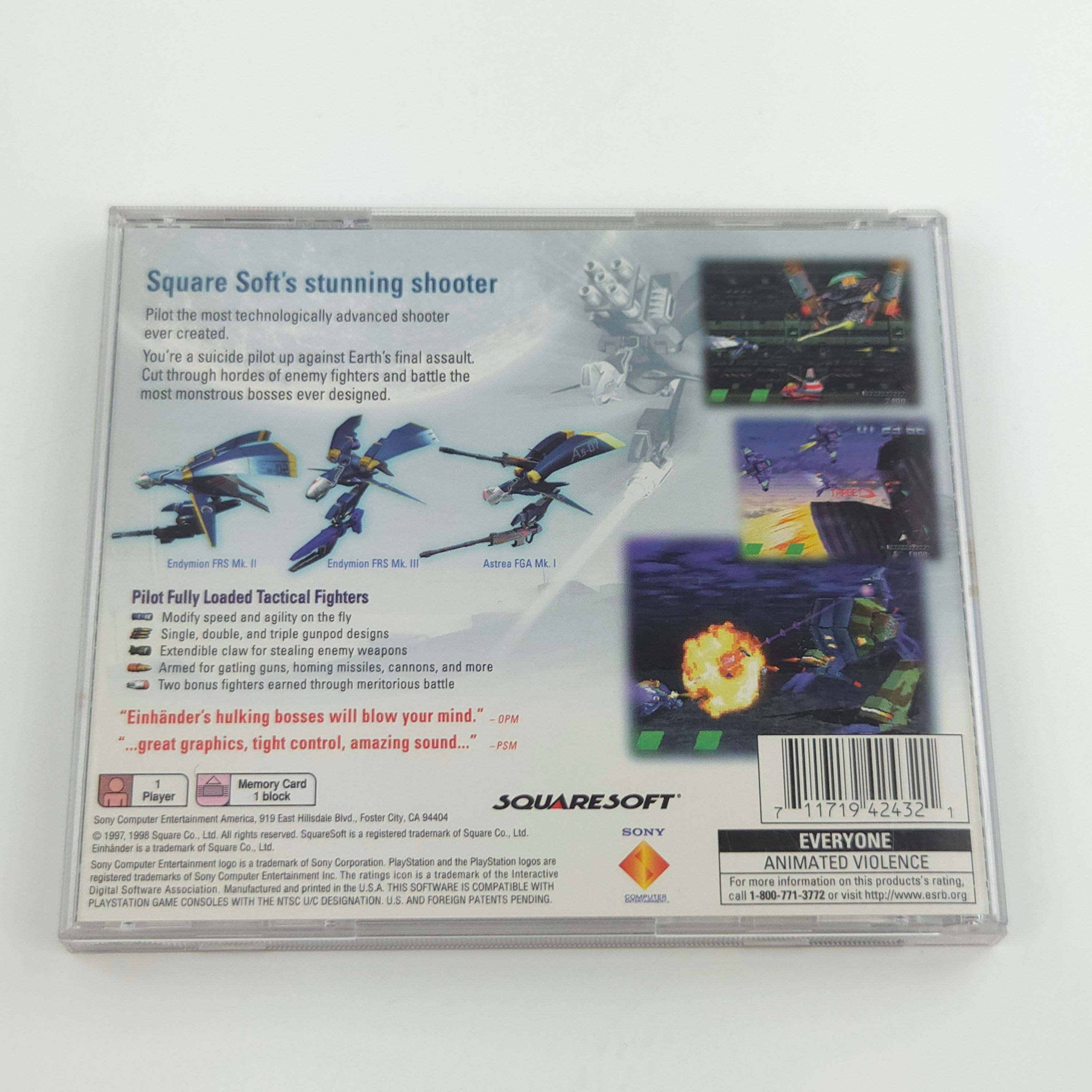 Playstation 1 Spiel – Einhänder NTSC-U/C OVP PS1