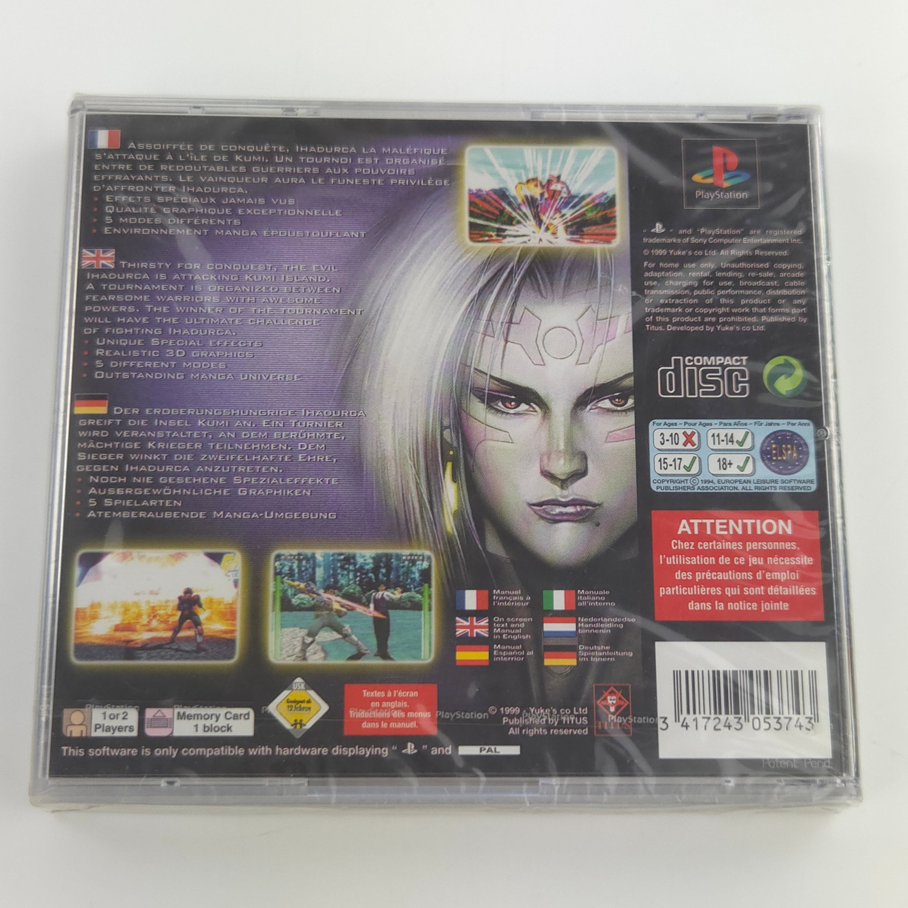 Playstation 1 Spiel – Evil Zone (PS1 PAL Neu OVP)