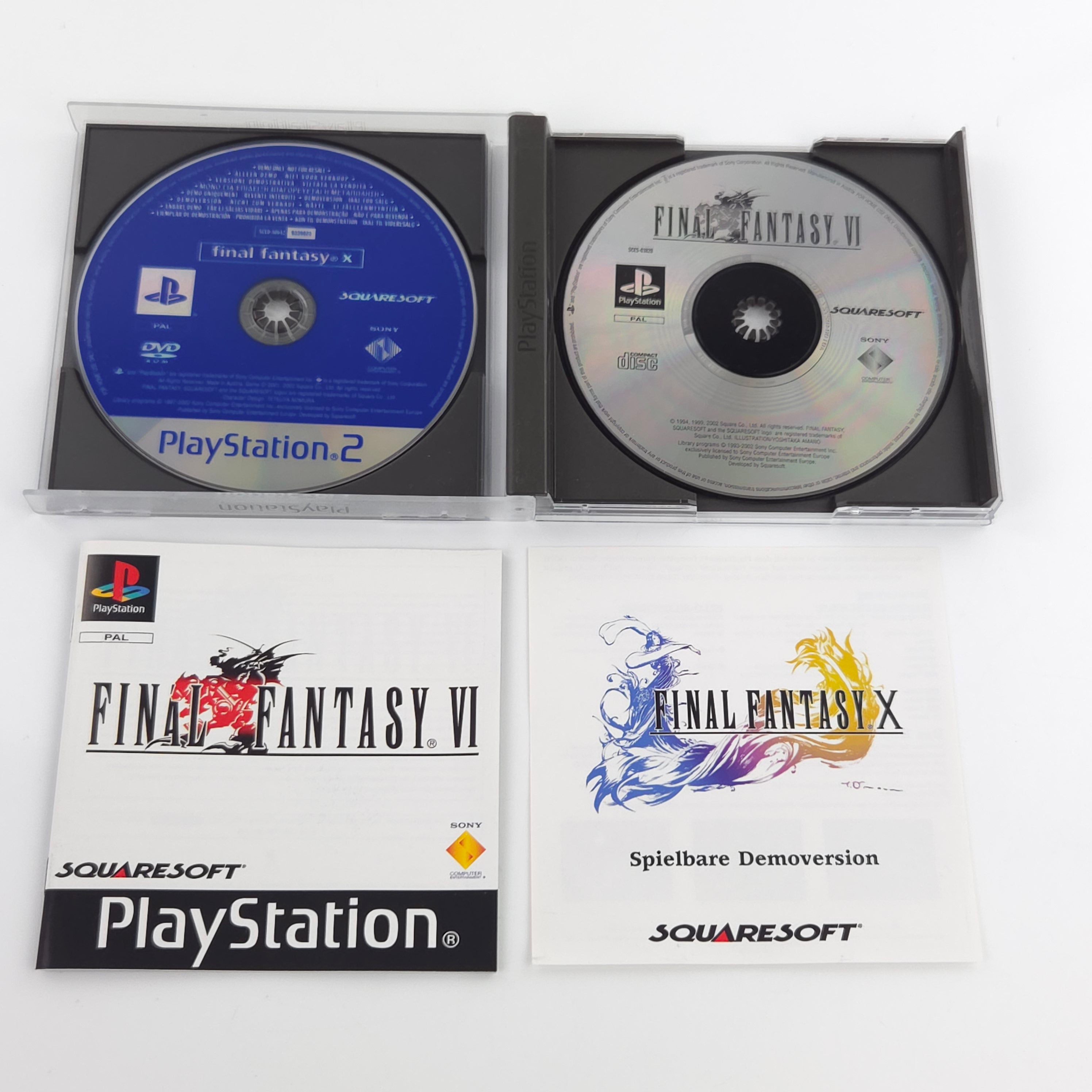 Playstation 1 Spiel – Final Fantasy VI plus FFX Demo OVP PAL
