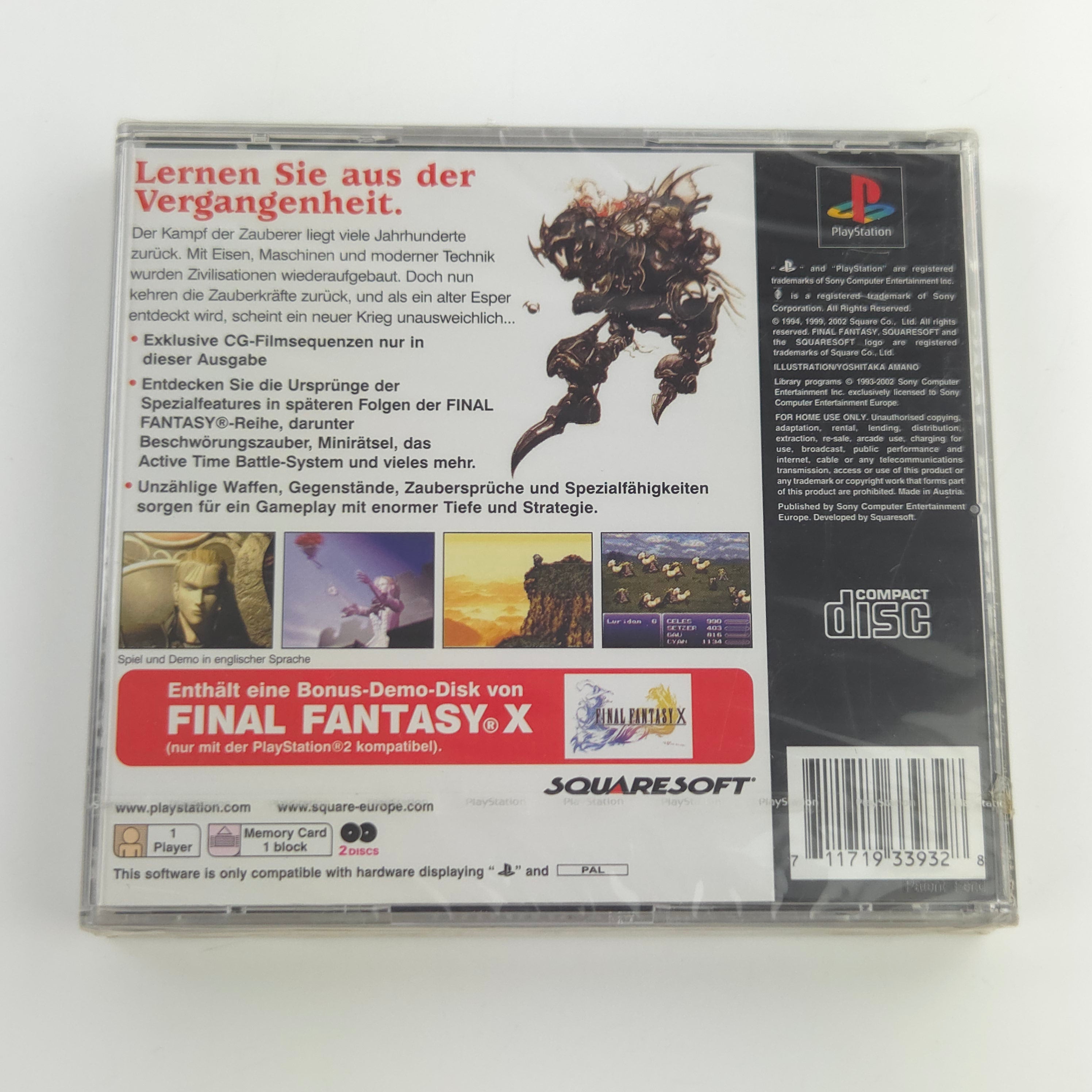 Playstation 1 Spiel – Final Fantasy VI PS1 PAL Neu OVP