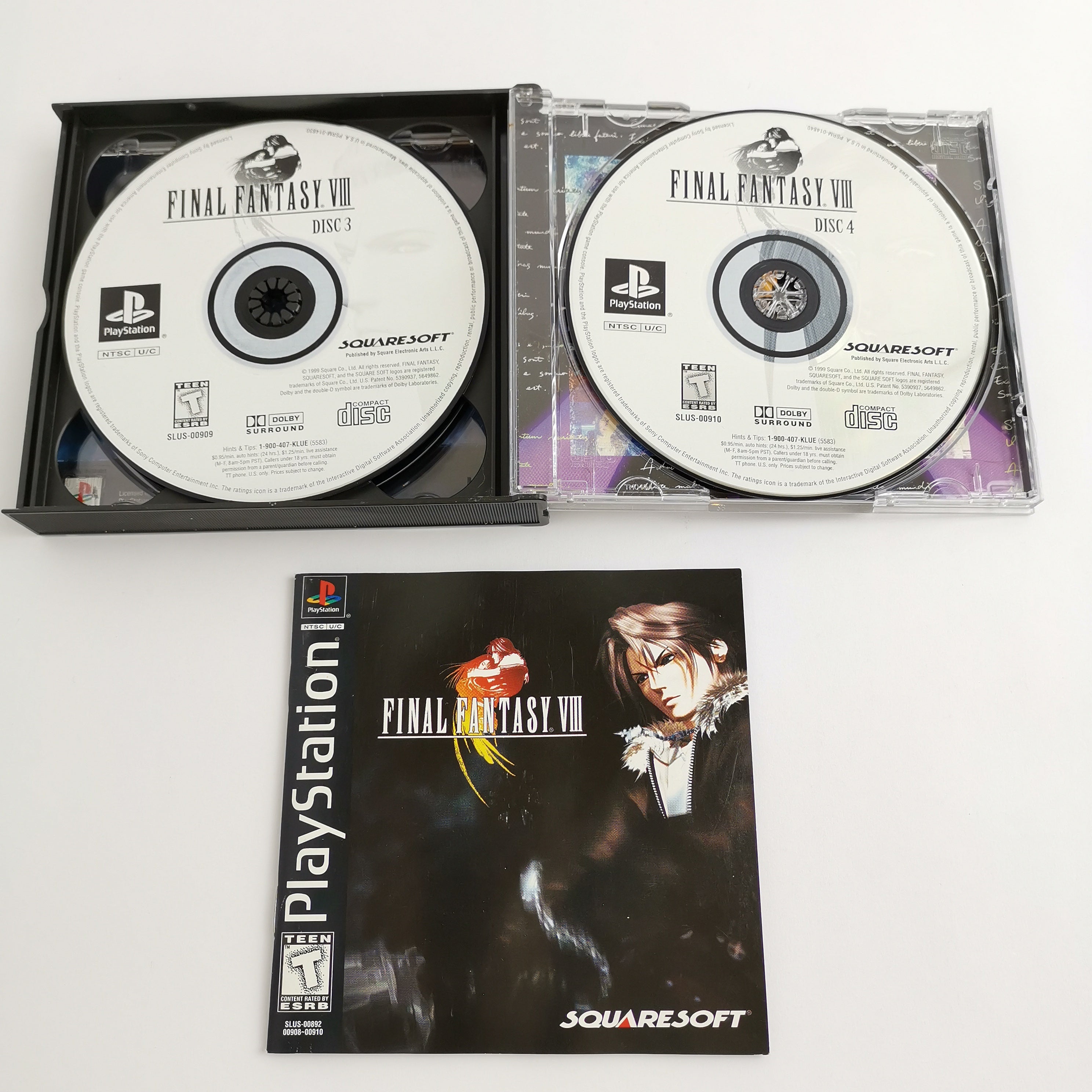 Playstation 1 Spiel – Final Fantasy VIII OVP NTSC-U/C