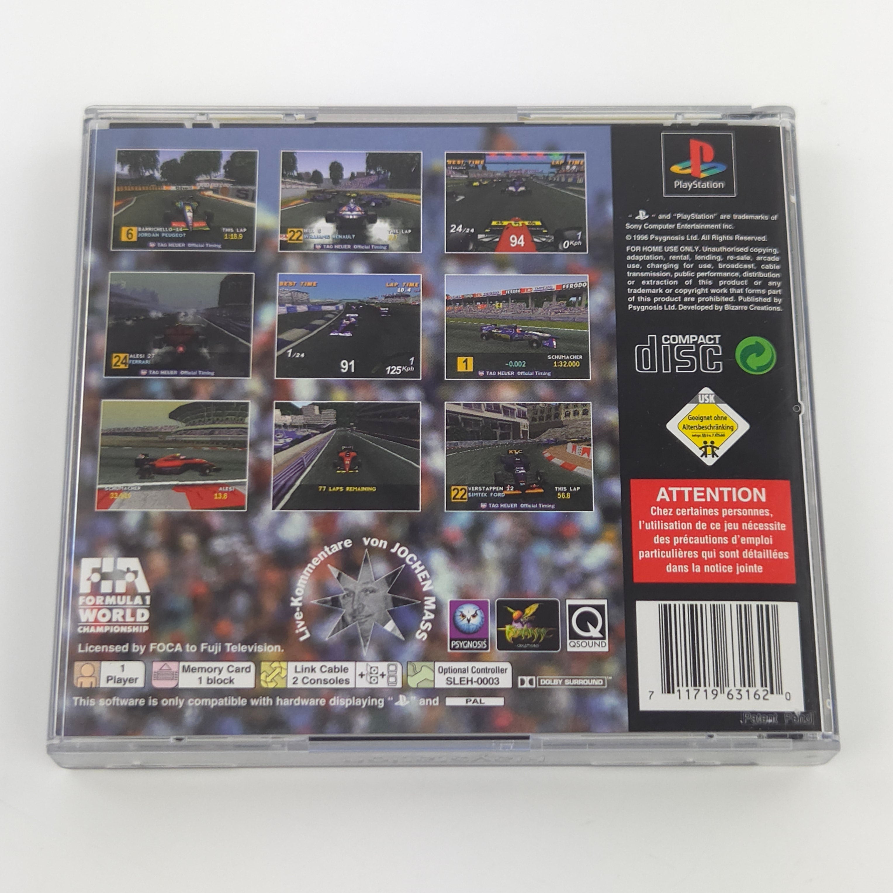 PlayStation 1 Spiel – Formel 1 (PS1 OVP PAL)