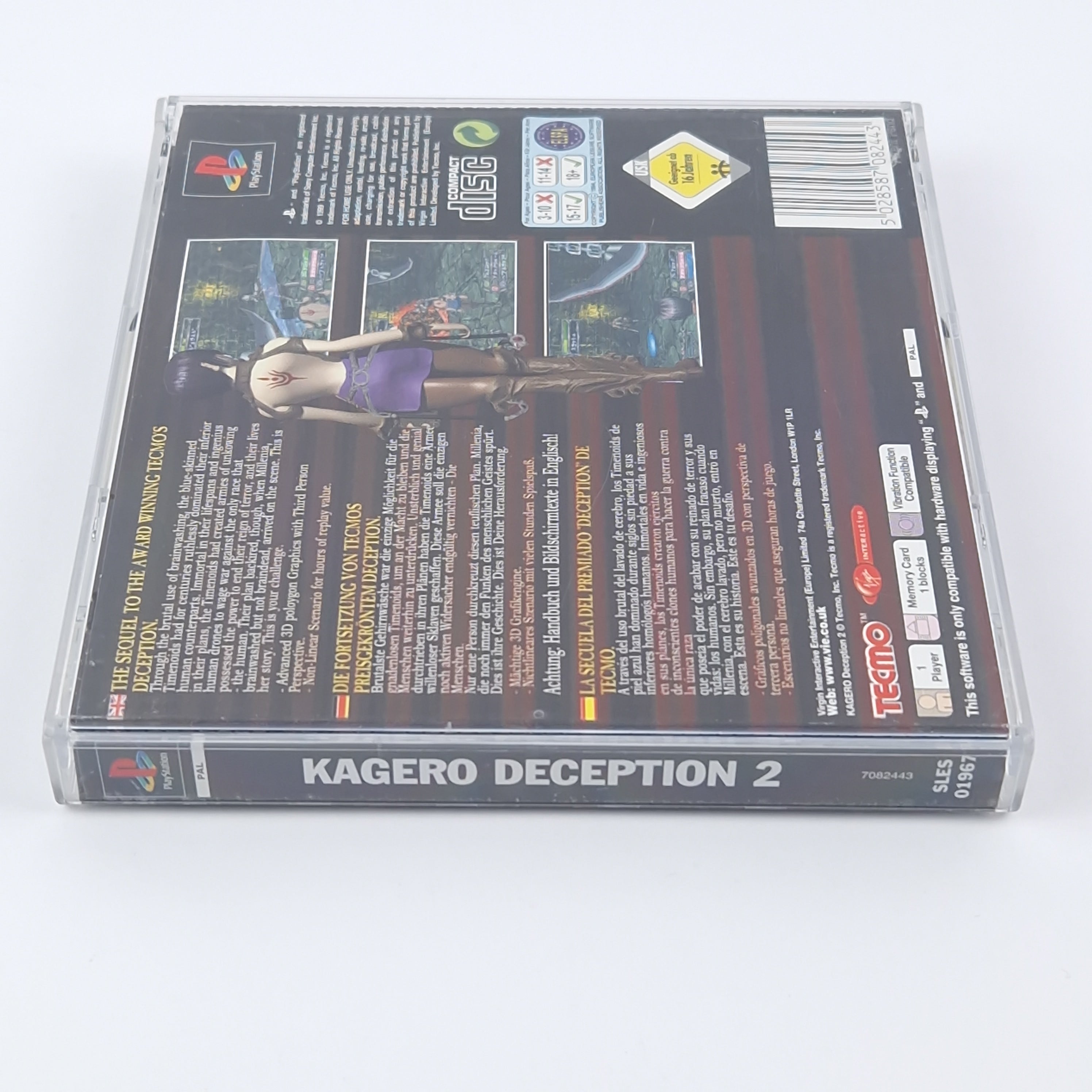 Playstation 1 Spiel – Kagero Deception 2 OVP PAL PS1
