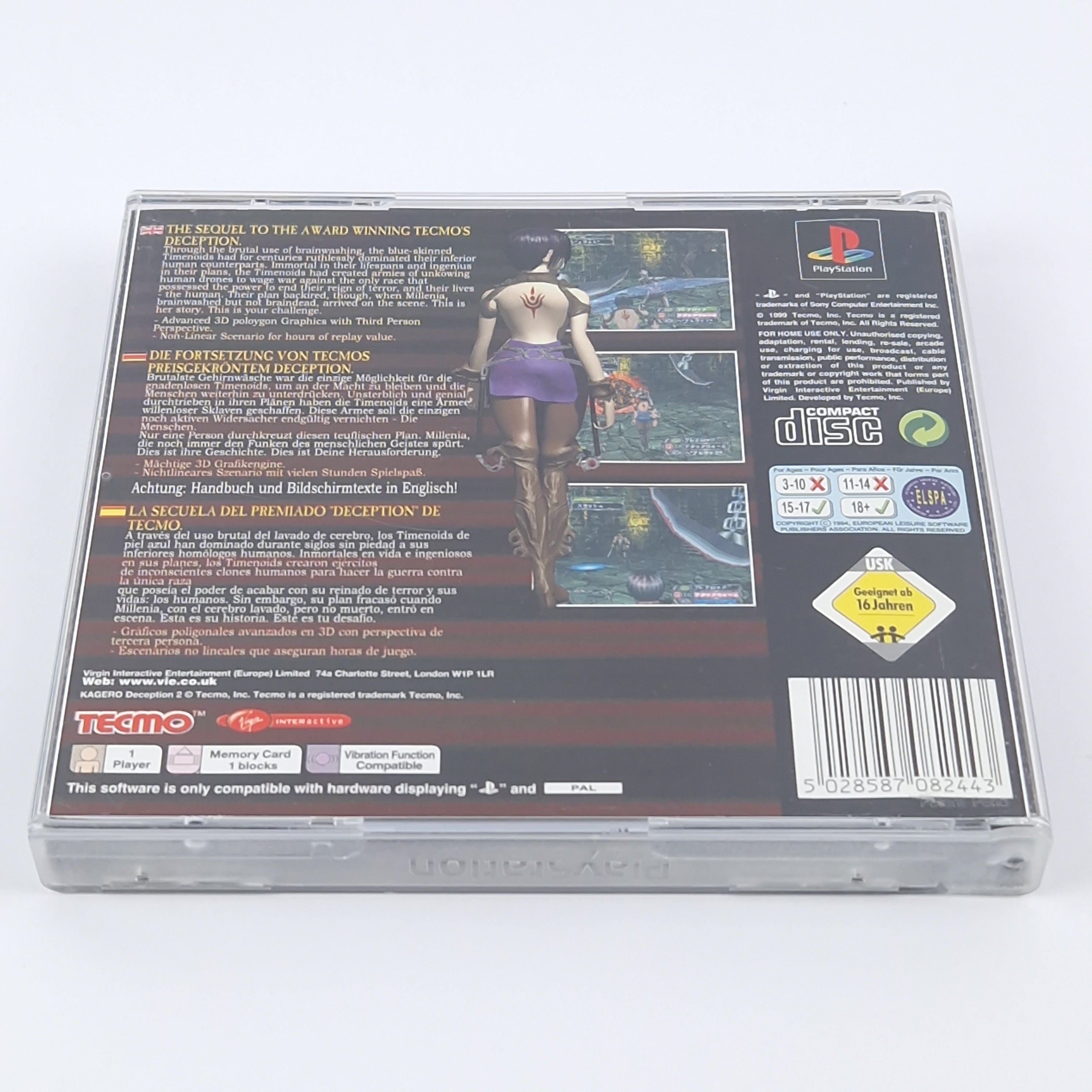 Playstation 1 Spiel – Kagero Deception 2 OVP PAL PS1