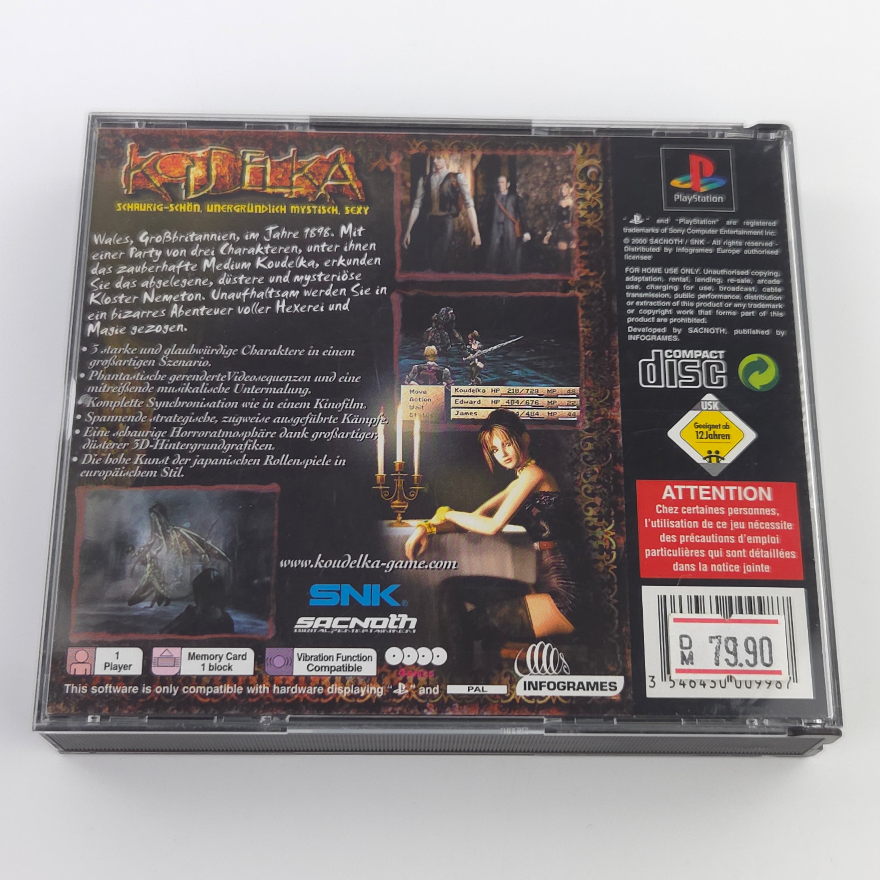Playstation 1 Spiel – Koudelka OVP PAL 4CDs