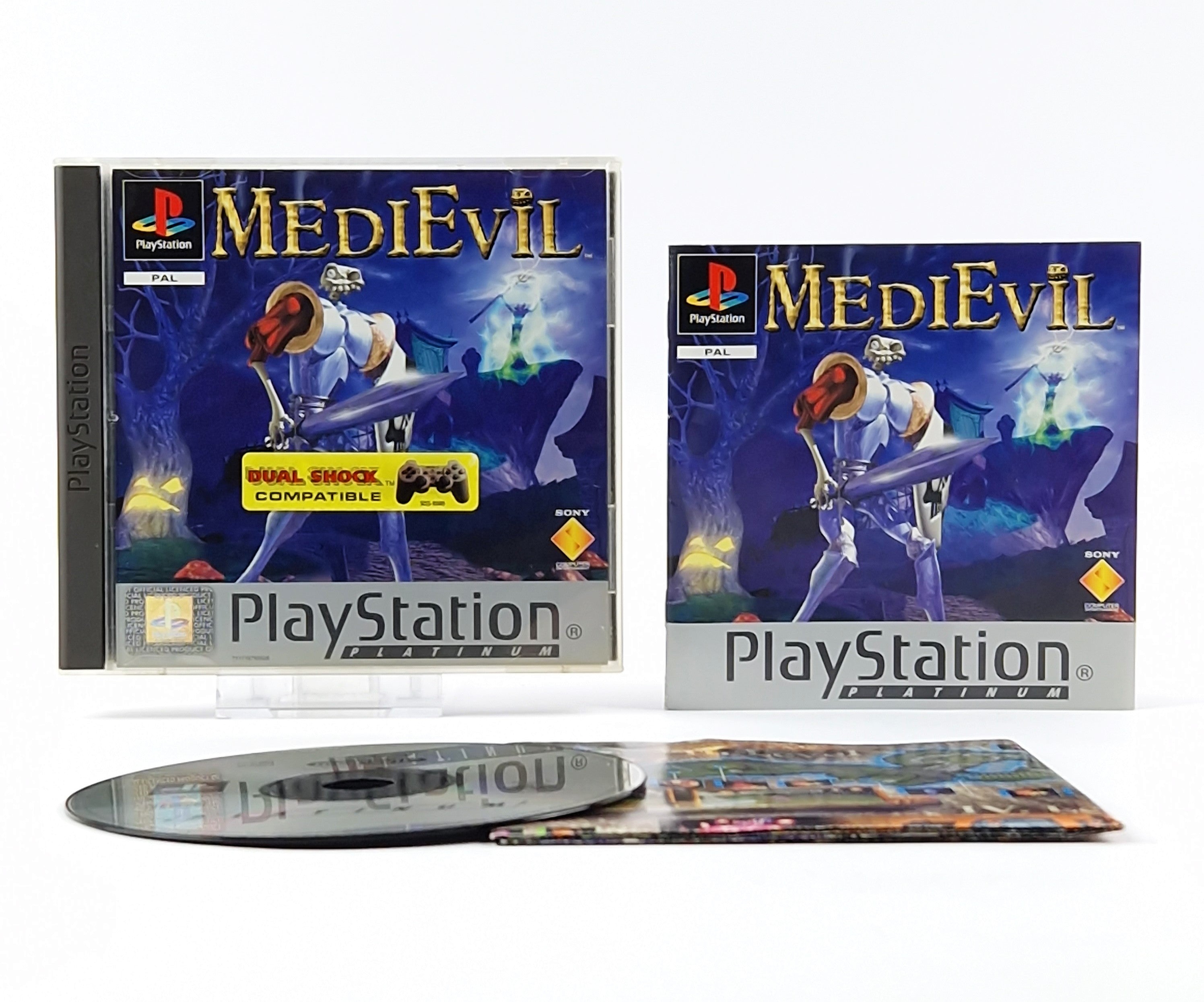Playstation 1 Spiel – Medievil Platinum OVP Anleitung PAL