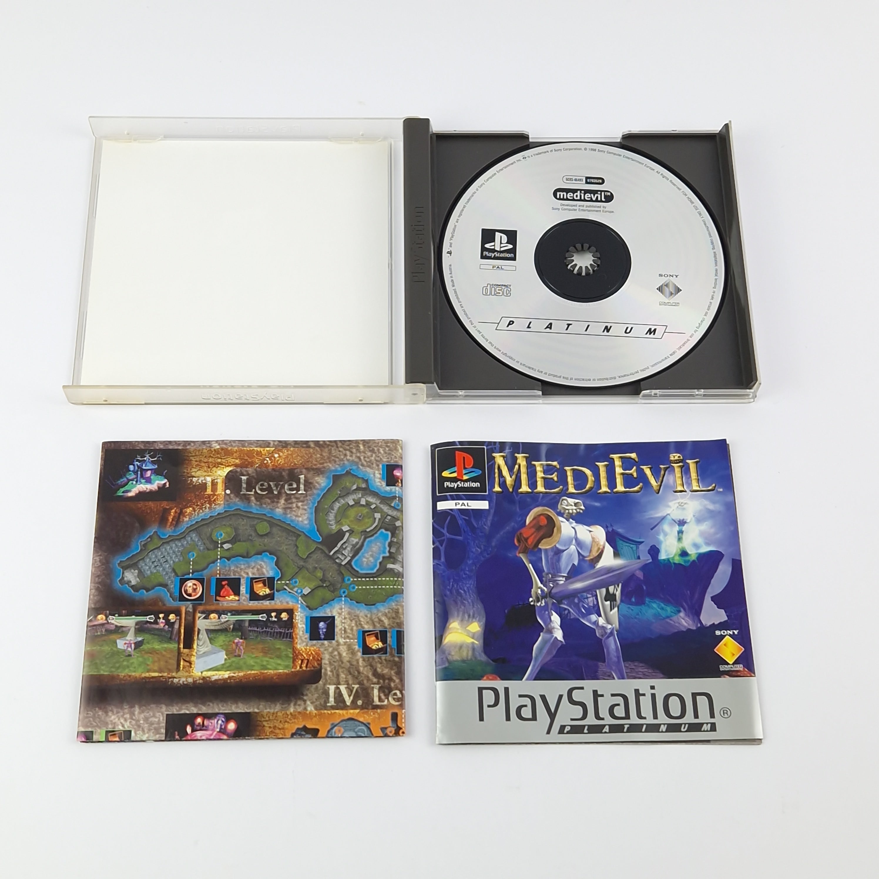 Playstation 1 Spiel – Medievil Platinum OVP Anleitung PAL