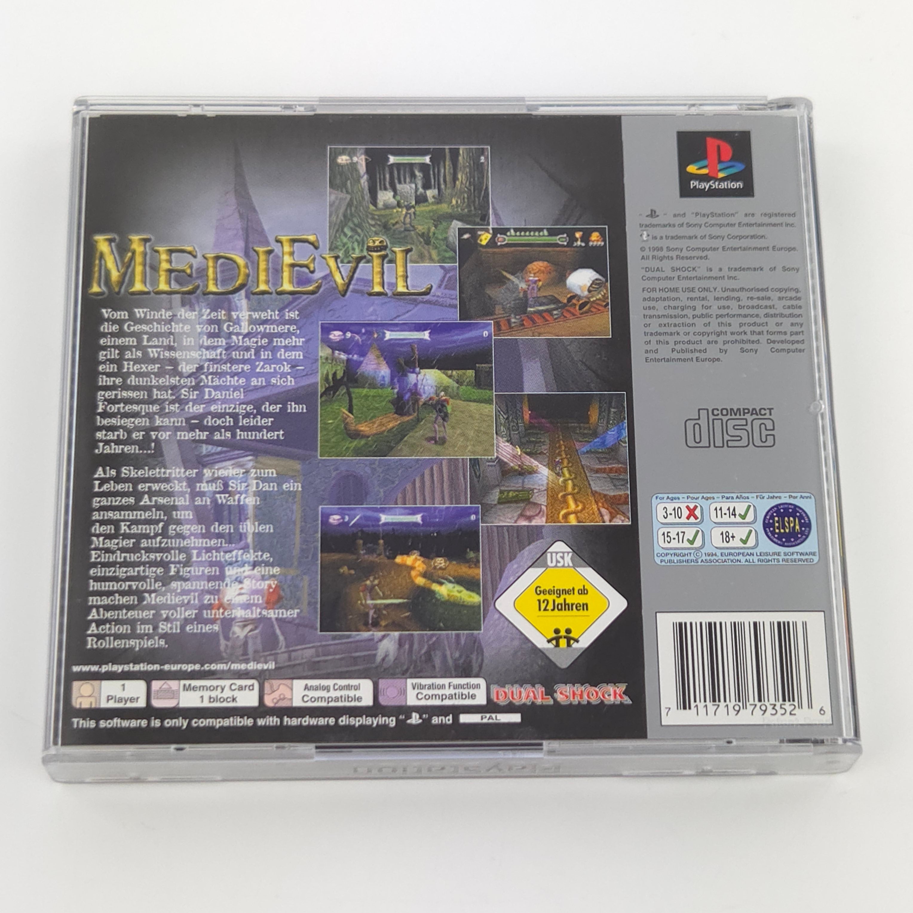 PlayStation 1 Spiel – Medievil Platinum OVP PAL