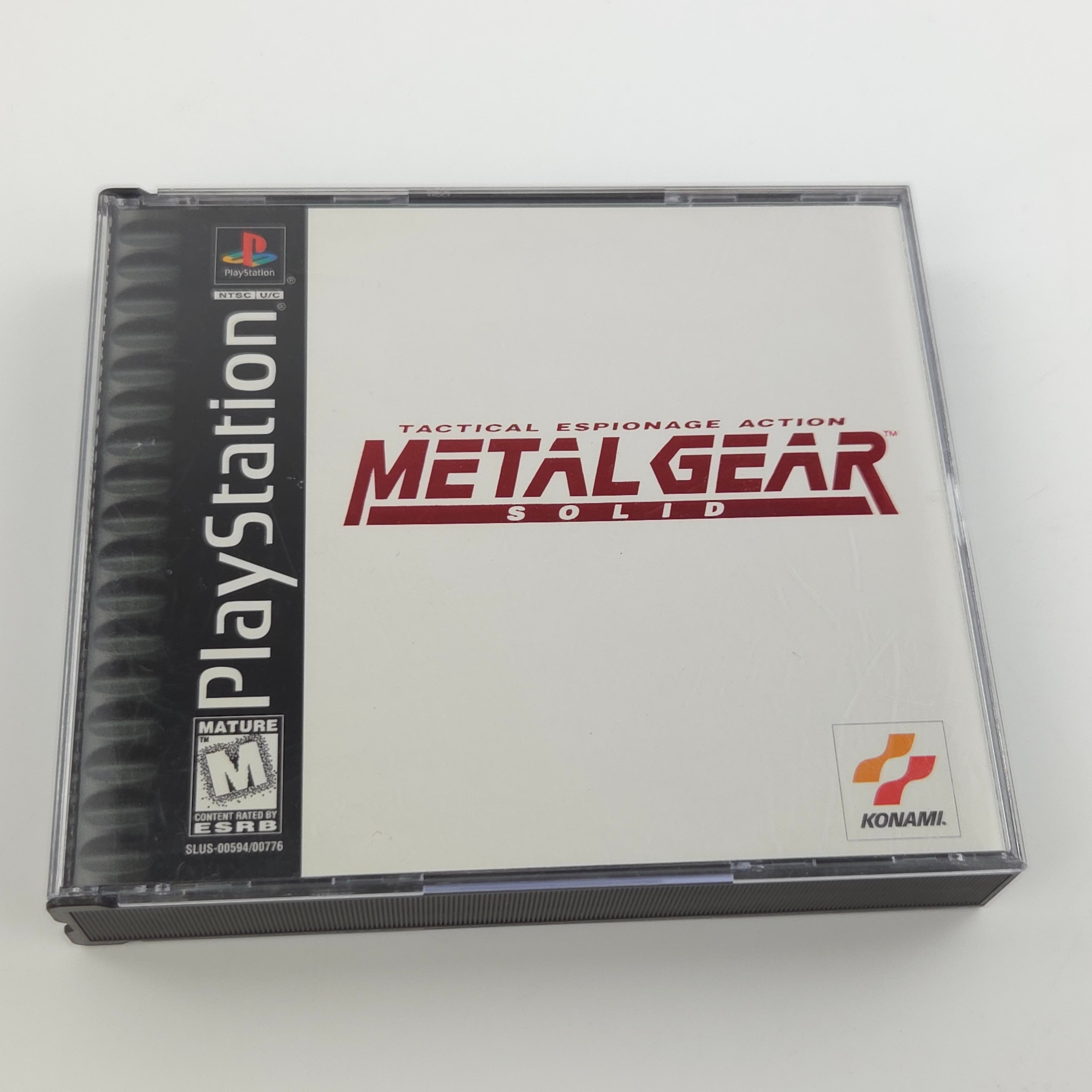 Playstation 1 Spiel – Metal Gear Solid (NTSC-USA OVP)