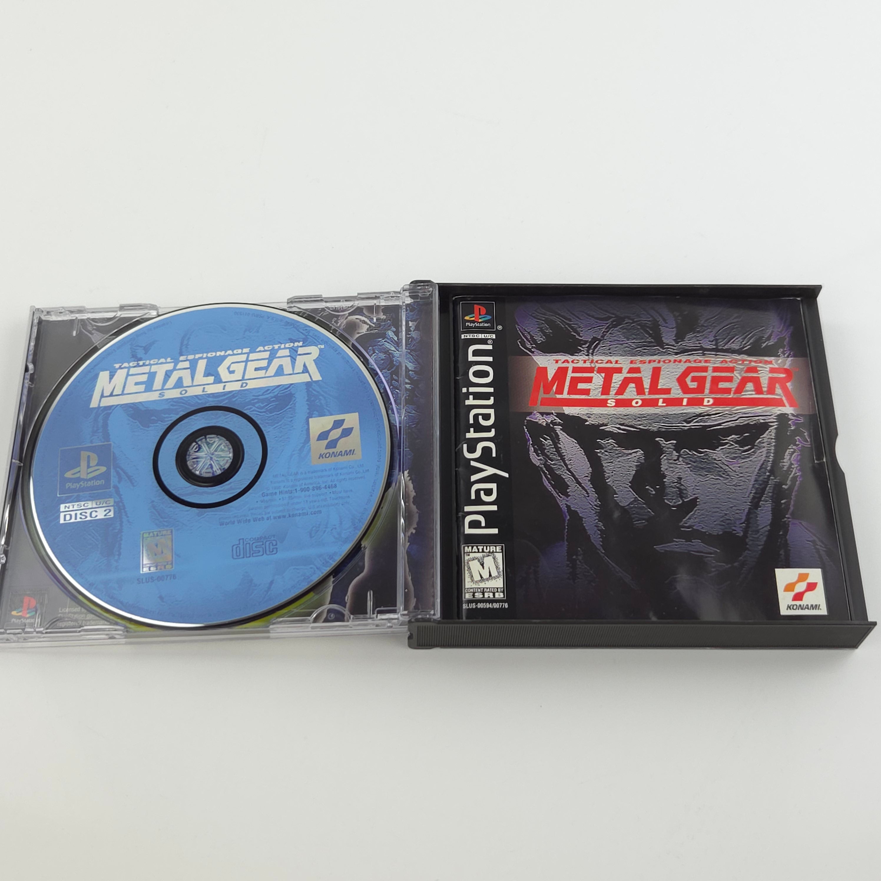 Playstation 1 Spiel – Metal Gear Solid (NTSC-USA OVP)