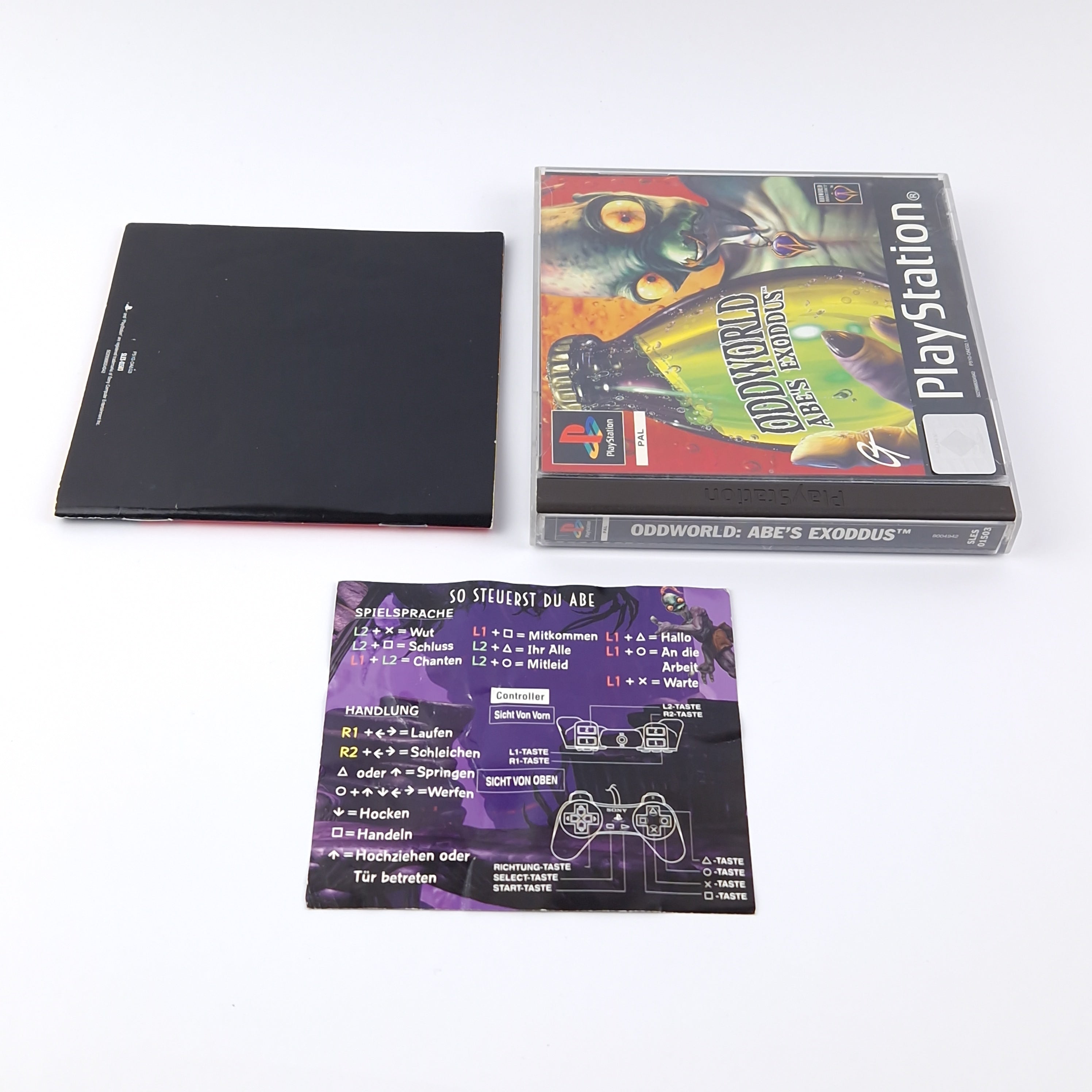 Sony Playstation 1 Spiel: Oddworld Abe´s Exodus - OVP Anleitung CD | PS1 PSX