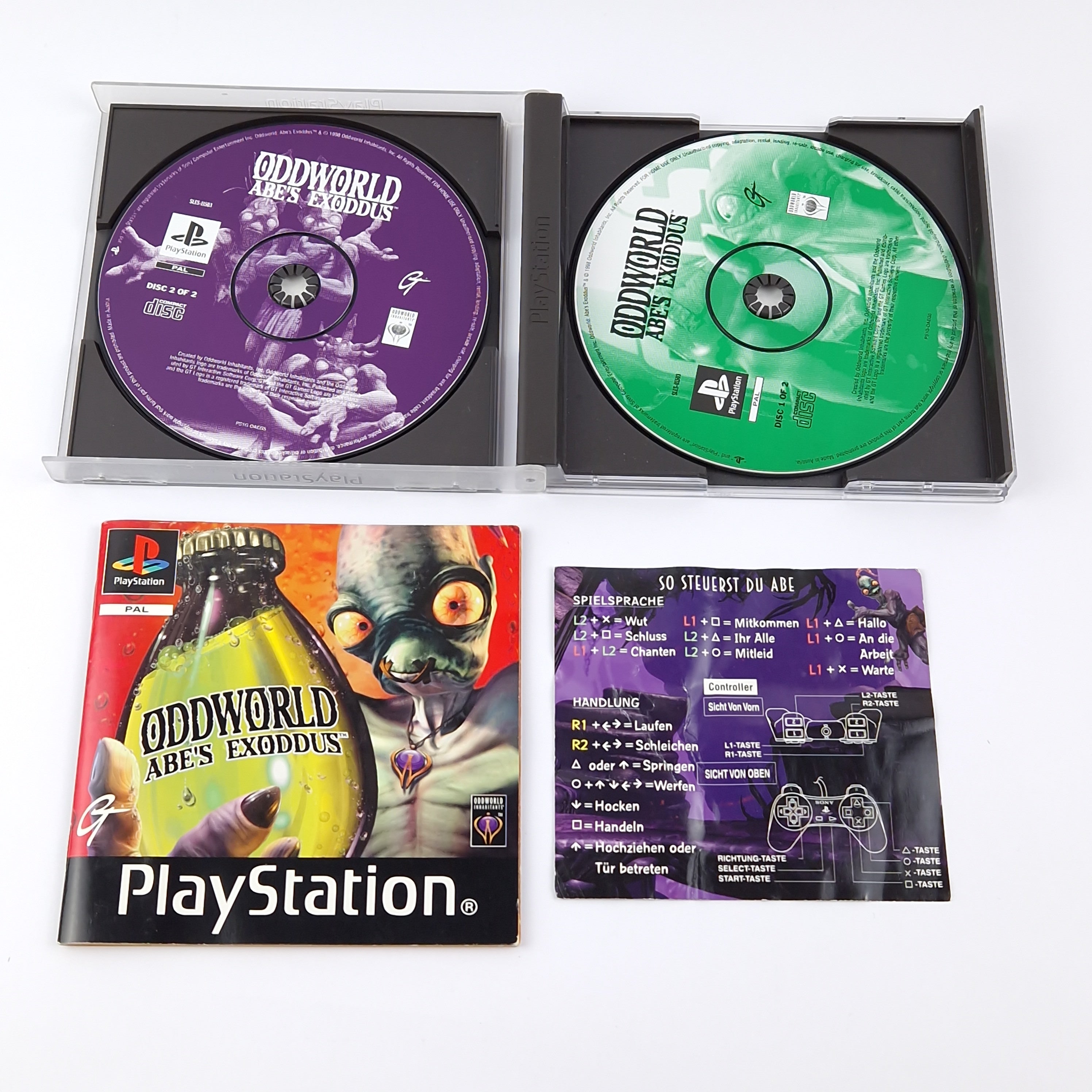 Sony Playstation 1 Spiel: Oddworld Abe´s Exodus - OVP Anleitung CD | PS1 PSX
