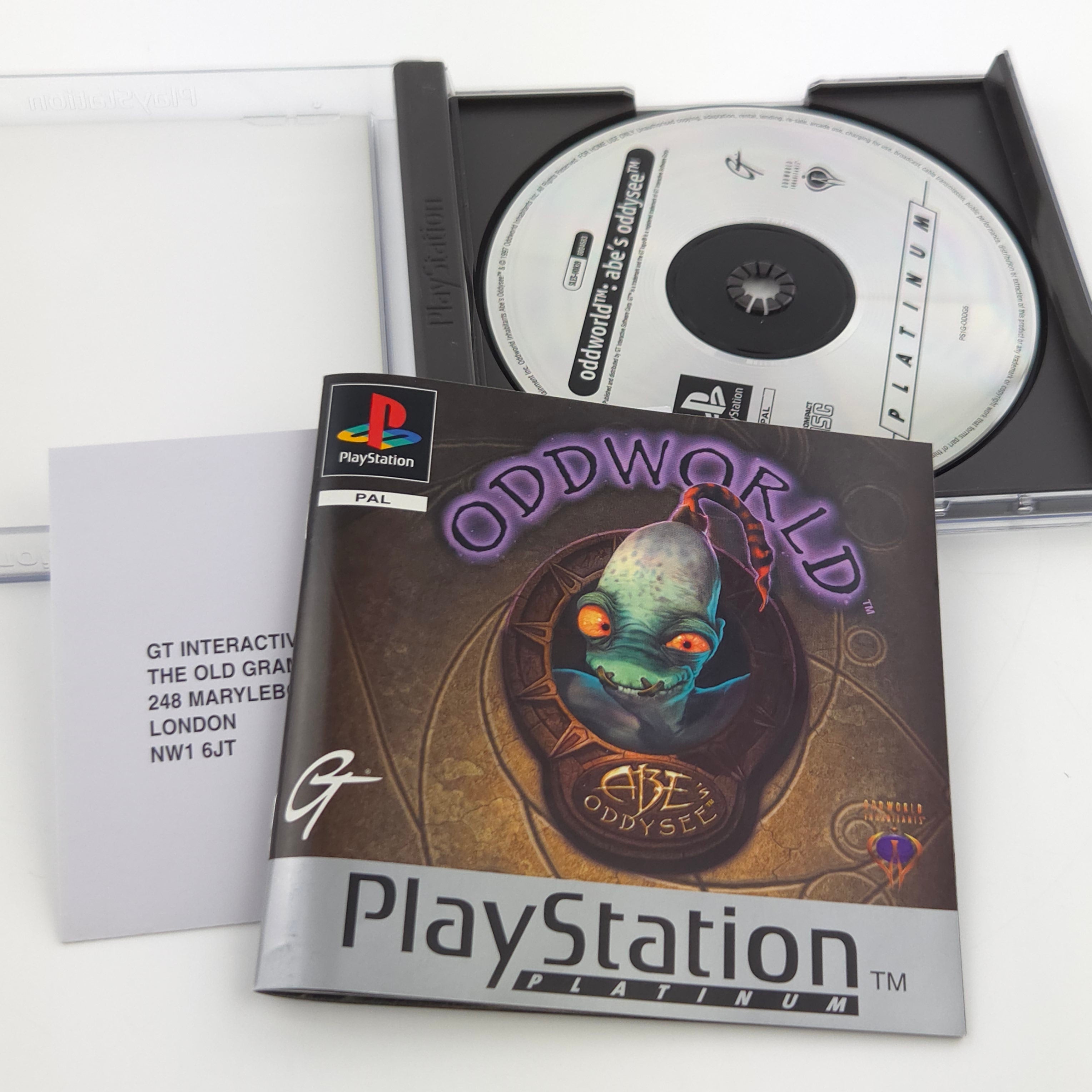 PlayStation 1 Spiel – Oddworld (Platinum PAL OVP)