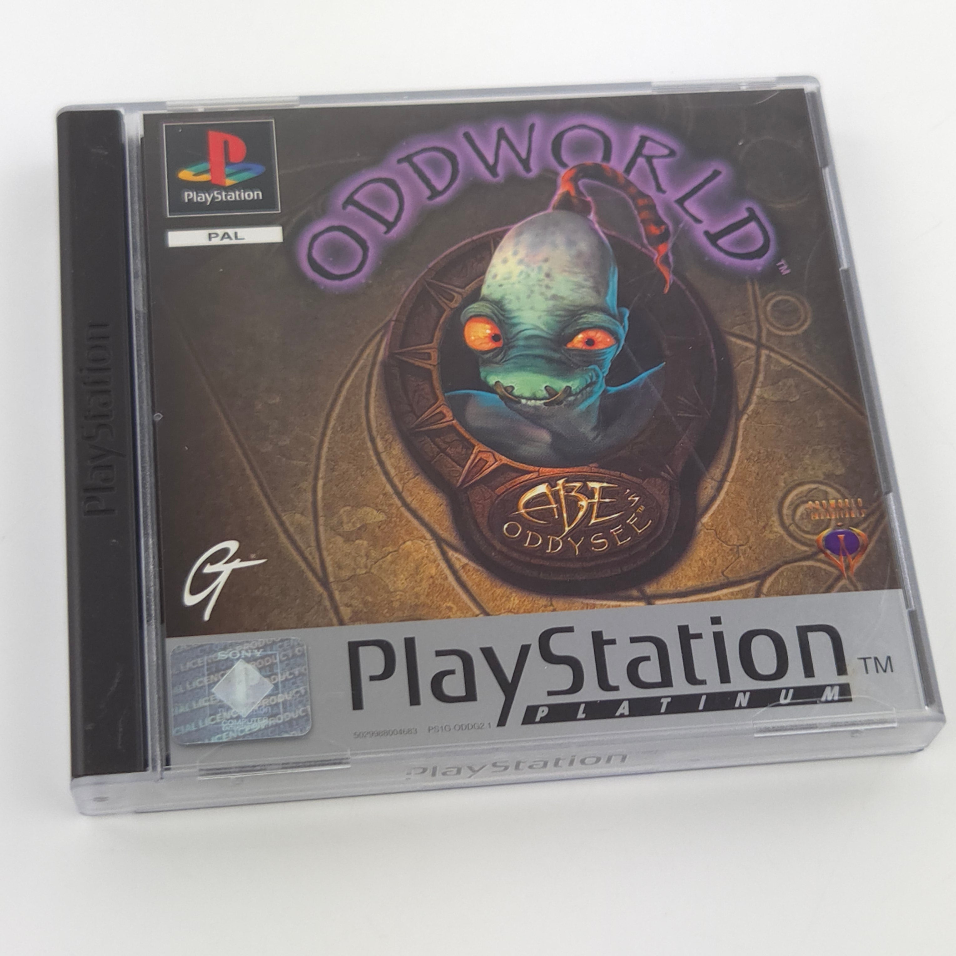 PlayStation 1 Spiel – Oddworld (Platinum PAL OVP)