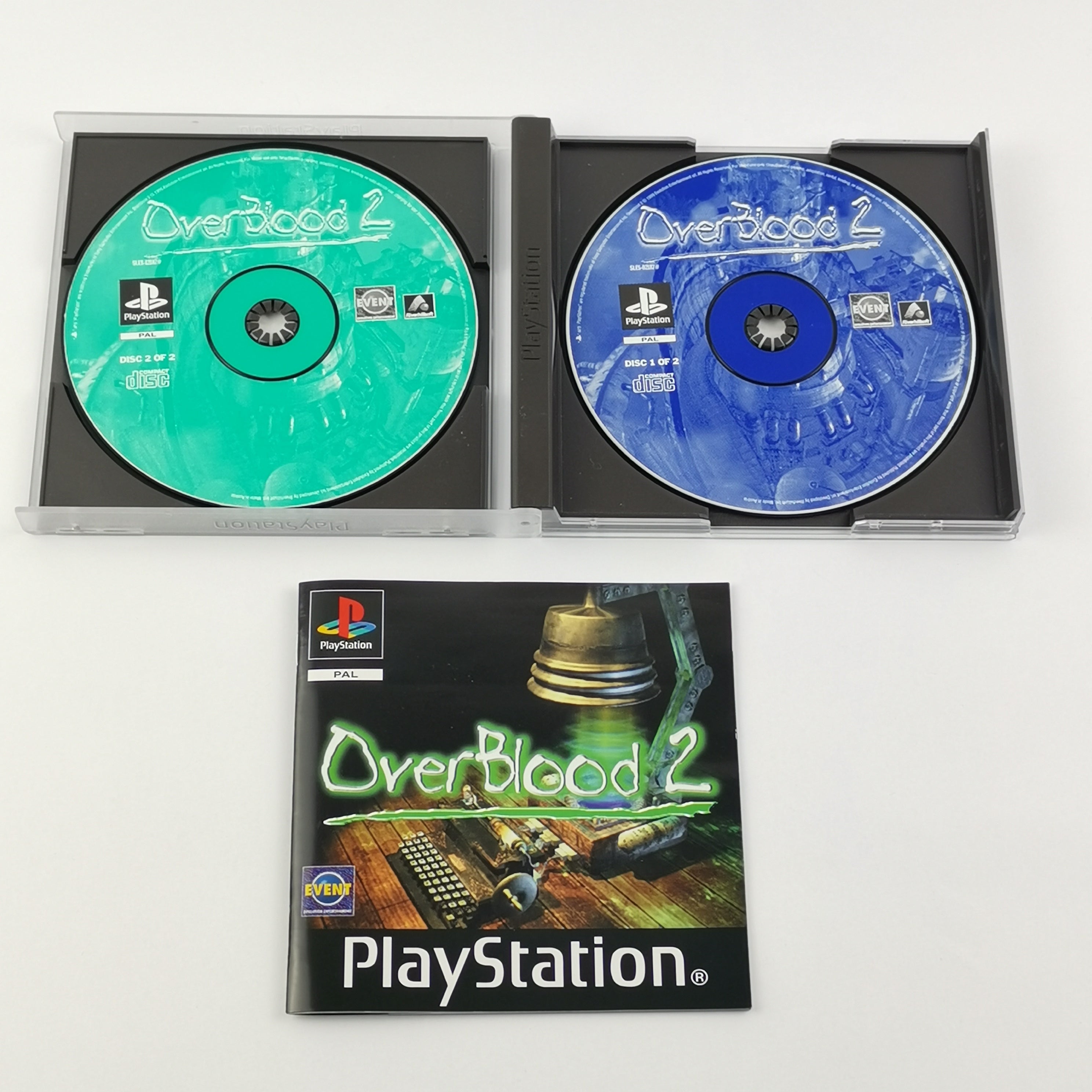 Playstation 1 Spiel – Over Blood 2 OVP Anleitung PAL PS1