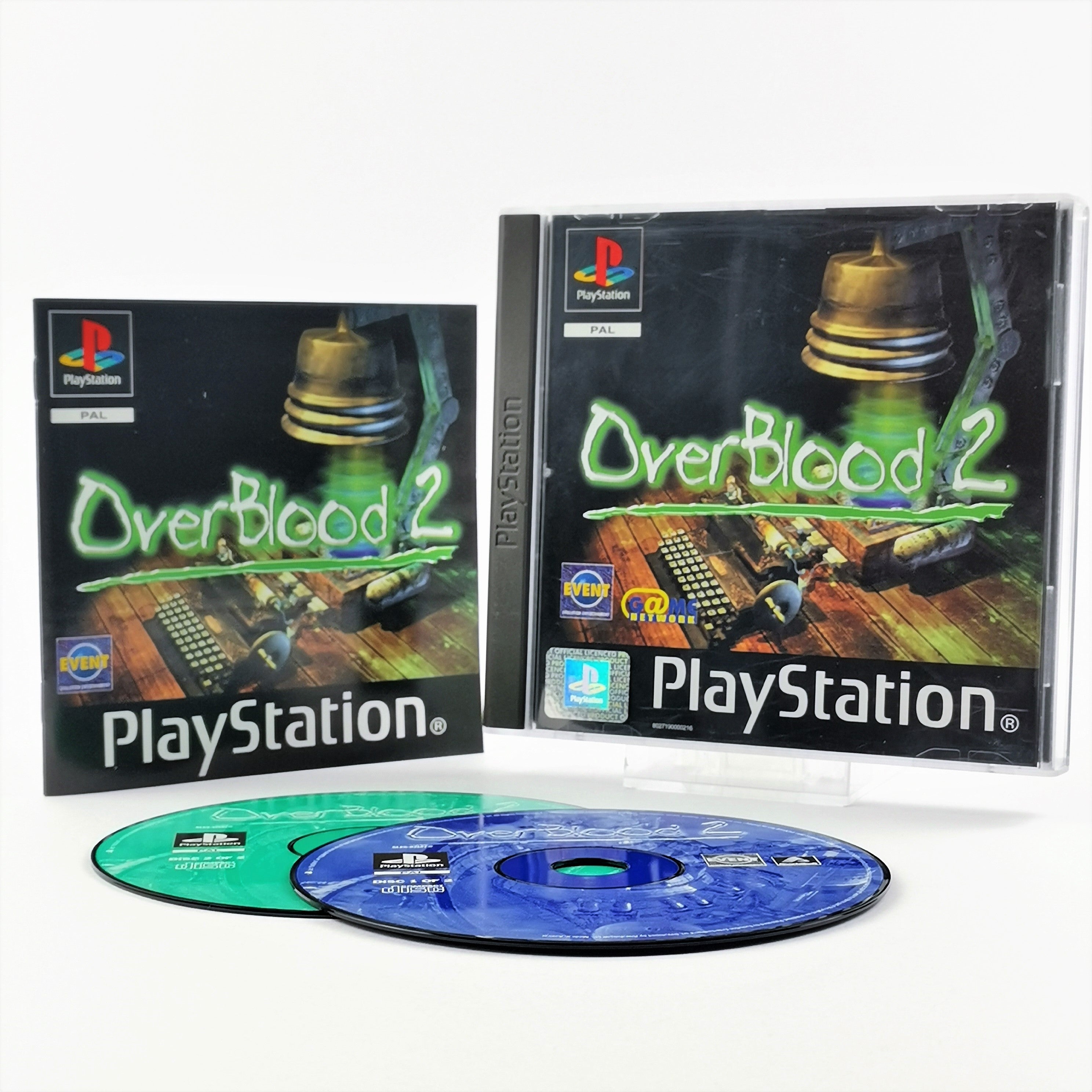 Playstation 1 Spiel – Over Blood 2 OVP Anleitung PAL PS1