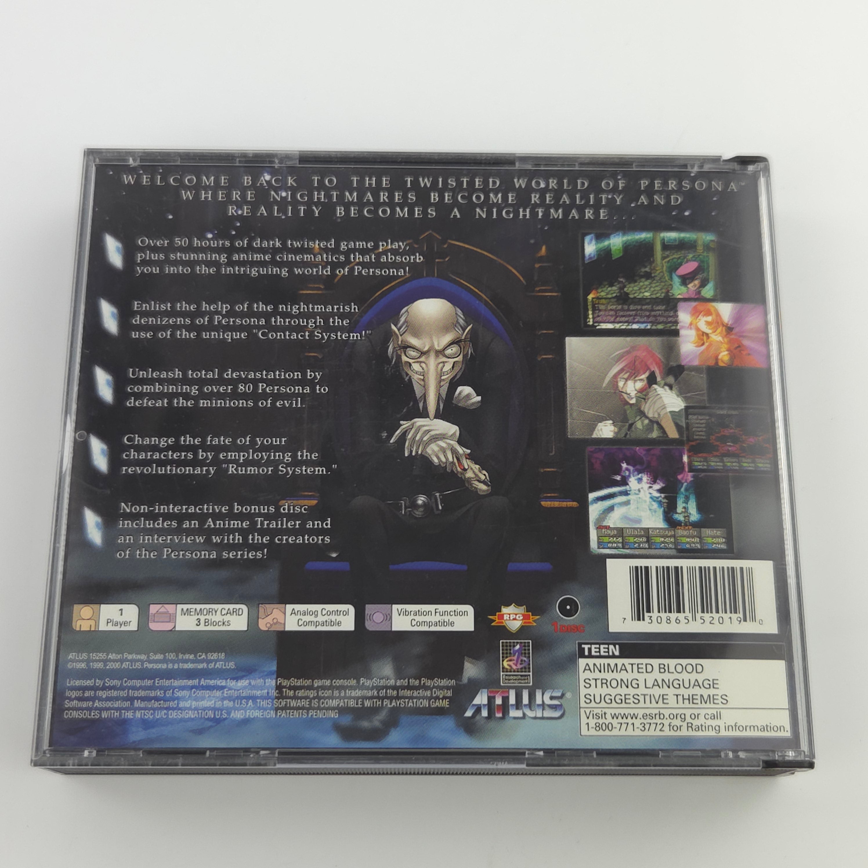 Playstation 1 Spiel – Persona 2 Eternal Punishment OVP PS1